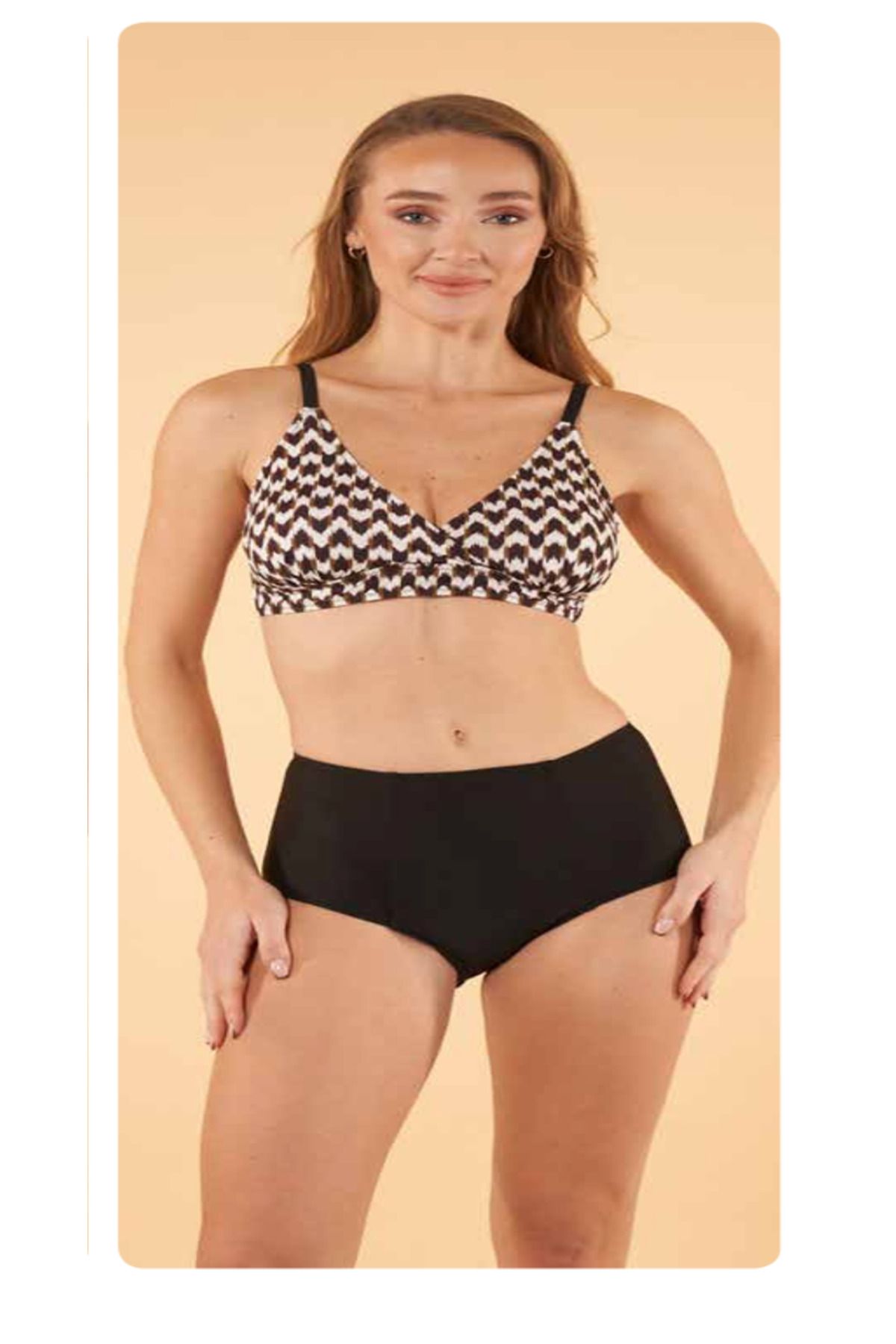 Fily İç Giyim ESTİVA Çift Renk Bato Slip Bikini Takım