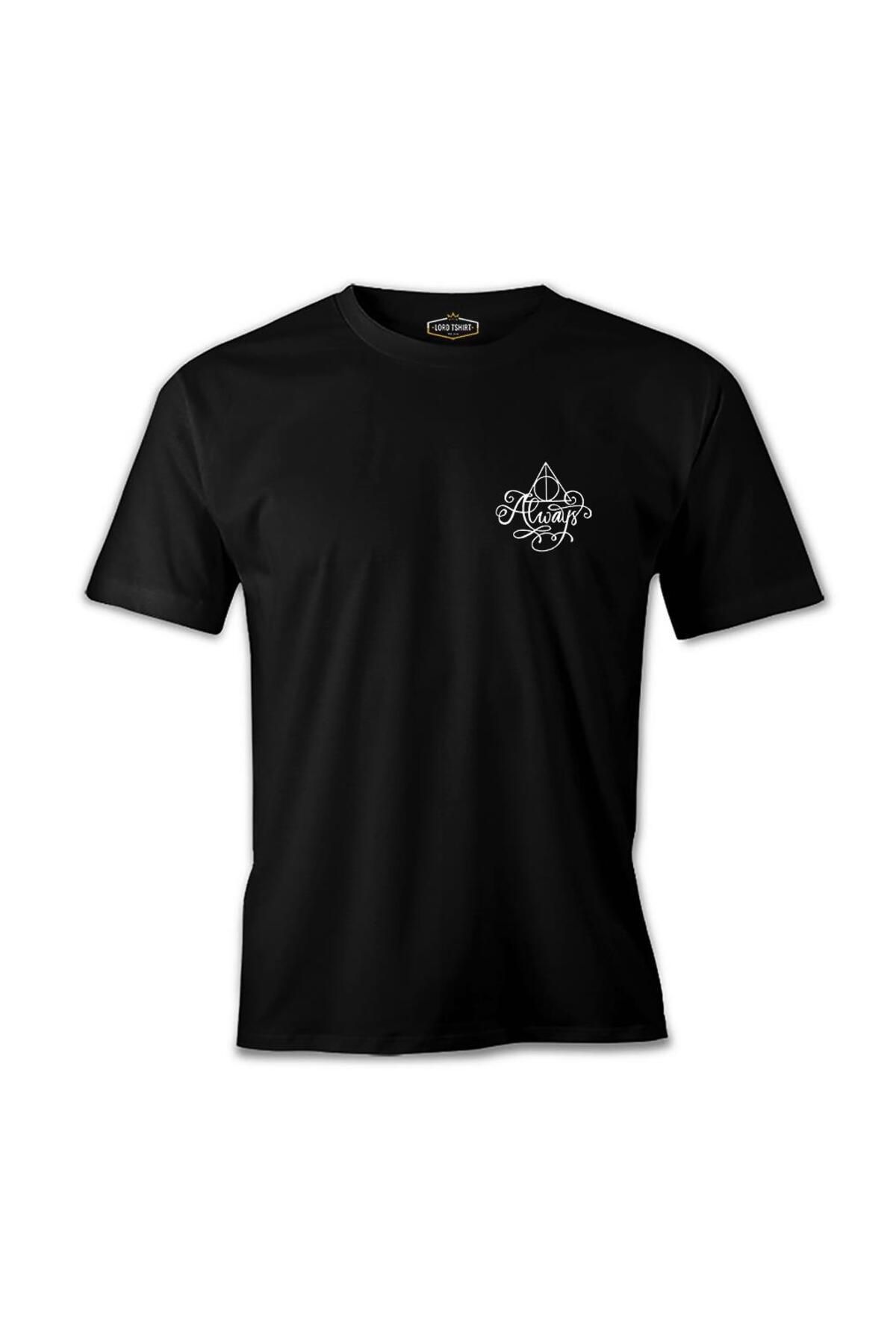 Lord T-Shirt HP - Always Logo Siyah Erkek Tshirt