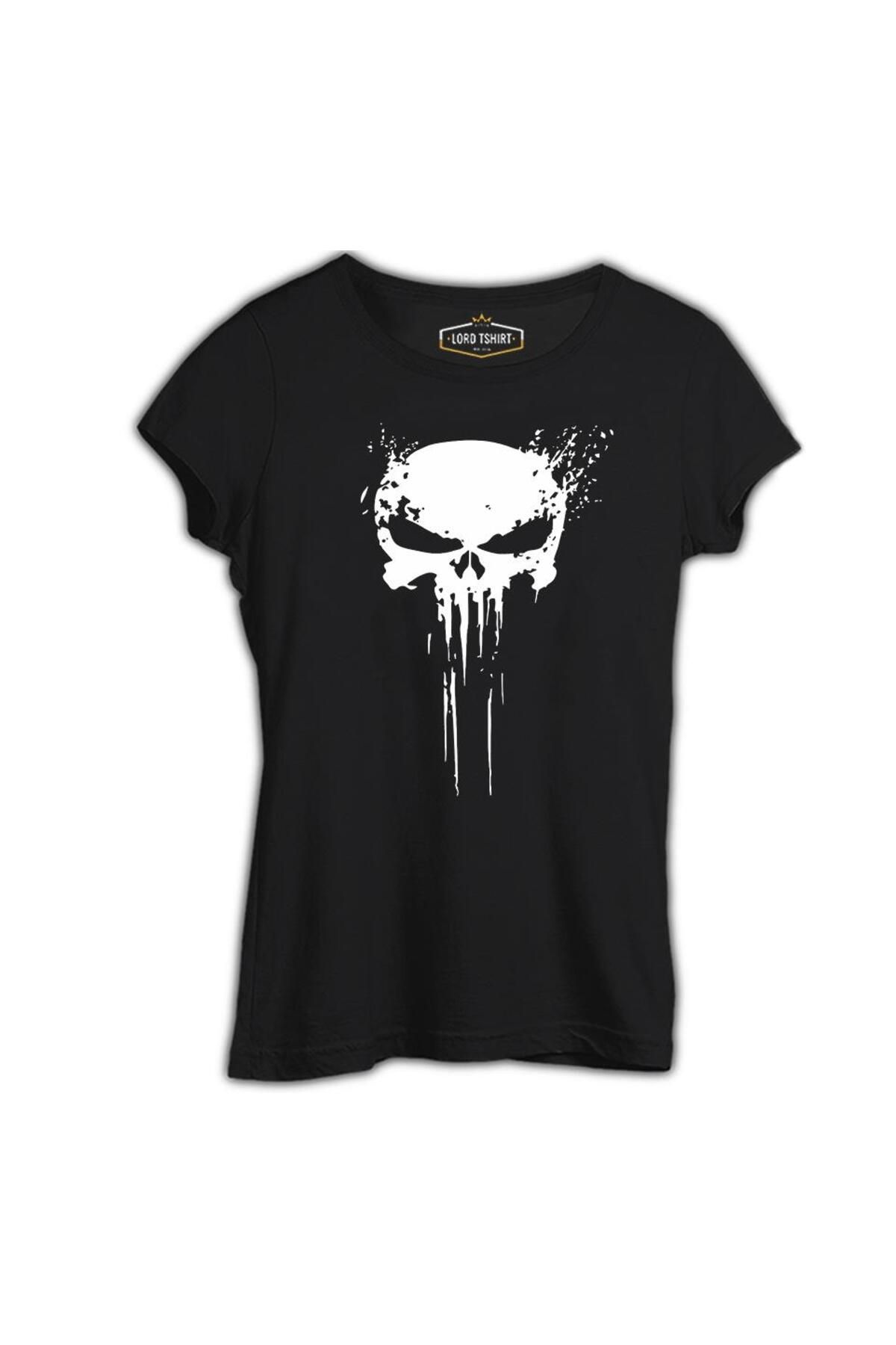 Lord T-Shirt Punisher Skull Invisible Siyah Tshirt
