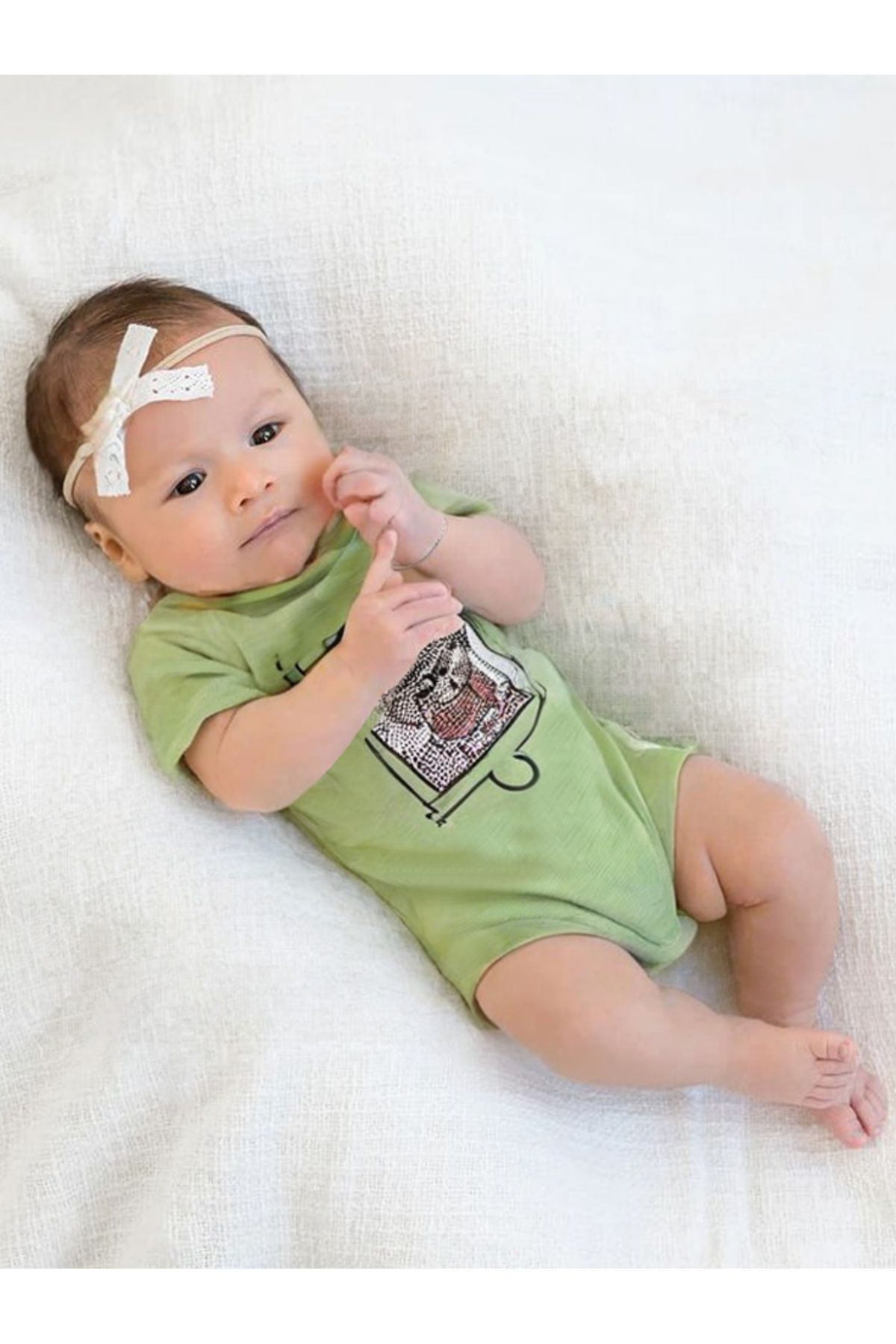 PEAR BABY Cool Ayı Detaylı Bebek & Çocuk Çıtçıtlı Zıbın