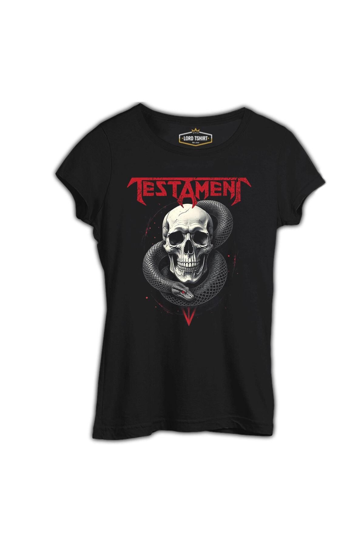Lord T-Shirt Testament - Kurukafa Yılan Siyah Tshirt