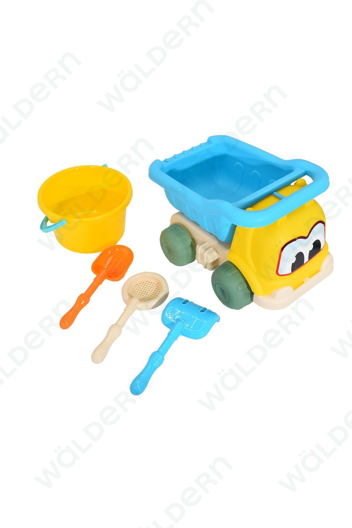 Waldern Toys Kovalı Orta Boy Kamyon Deniz Plaj Set