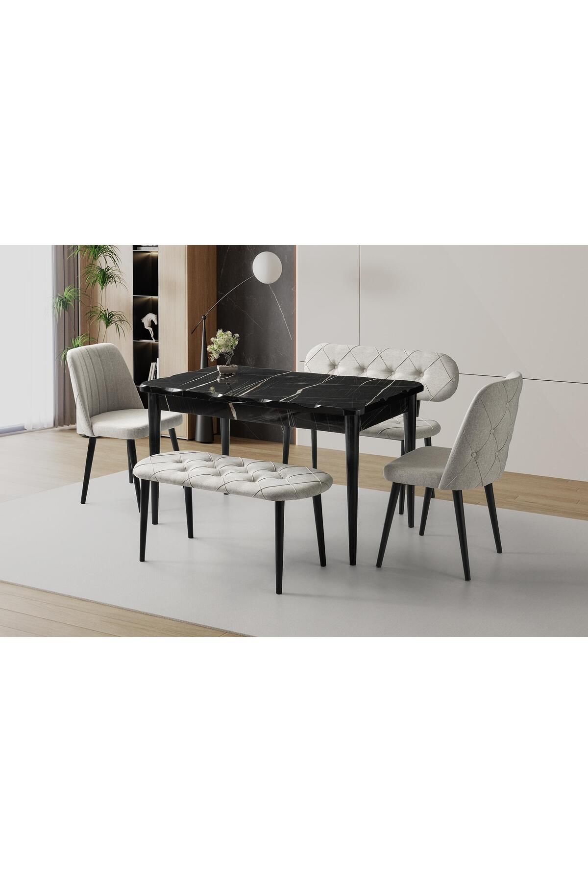 Levent Mobilya Aksesuar ARGUN KAPİTONE BANK TAKIMI, SONATA, 130x80
