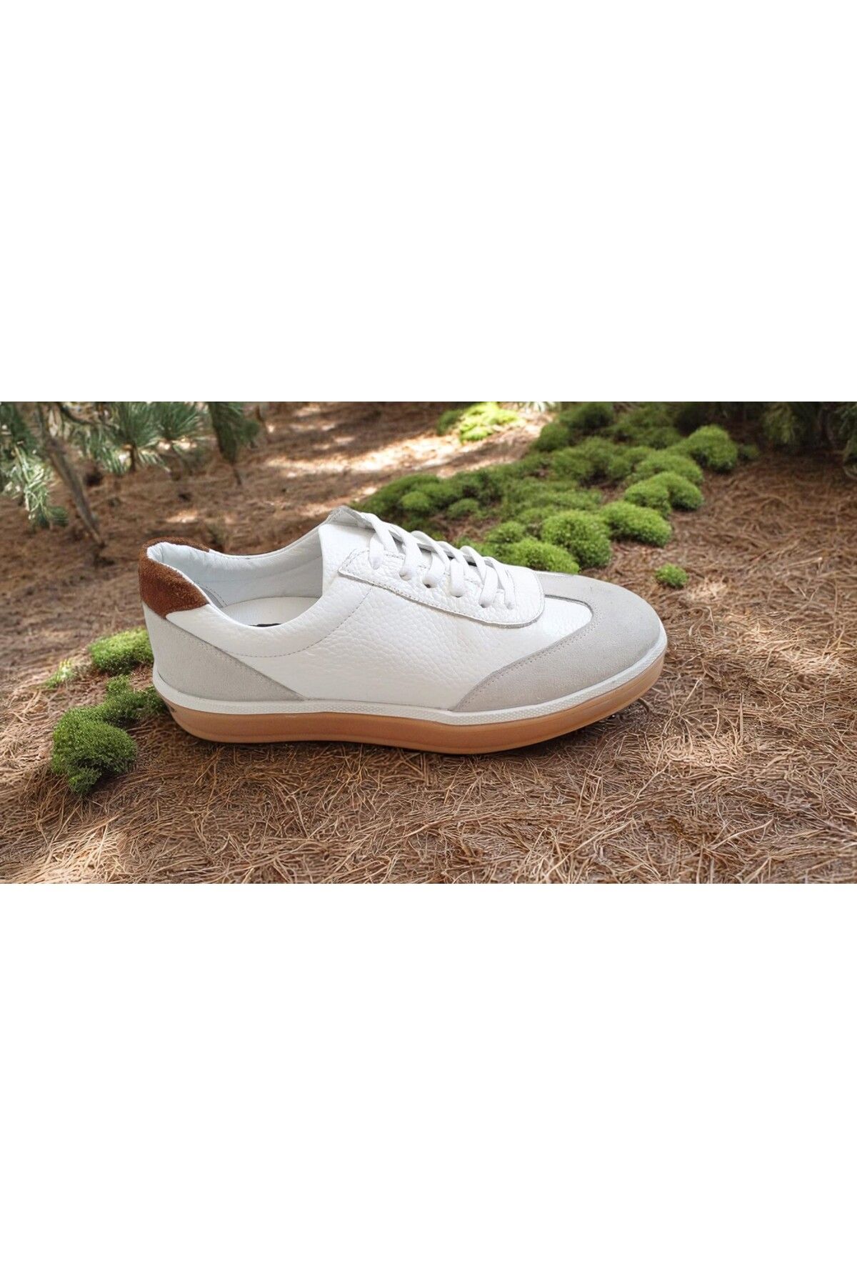 HIZIR SHOES BEYAZ DERİ ERKEK SPOR AYAKKABISI