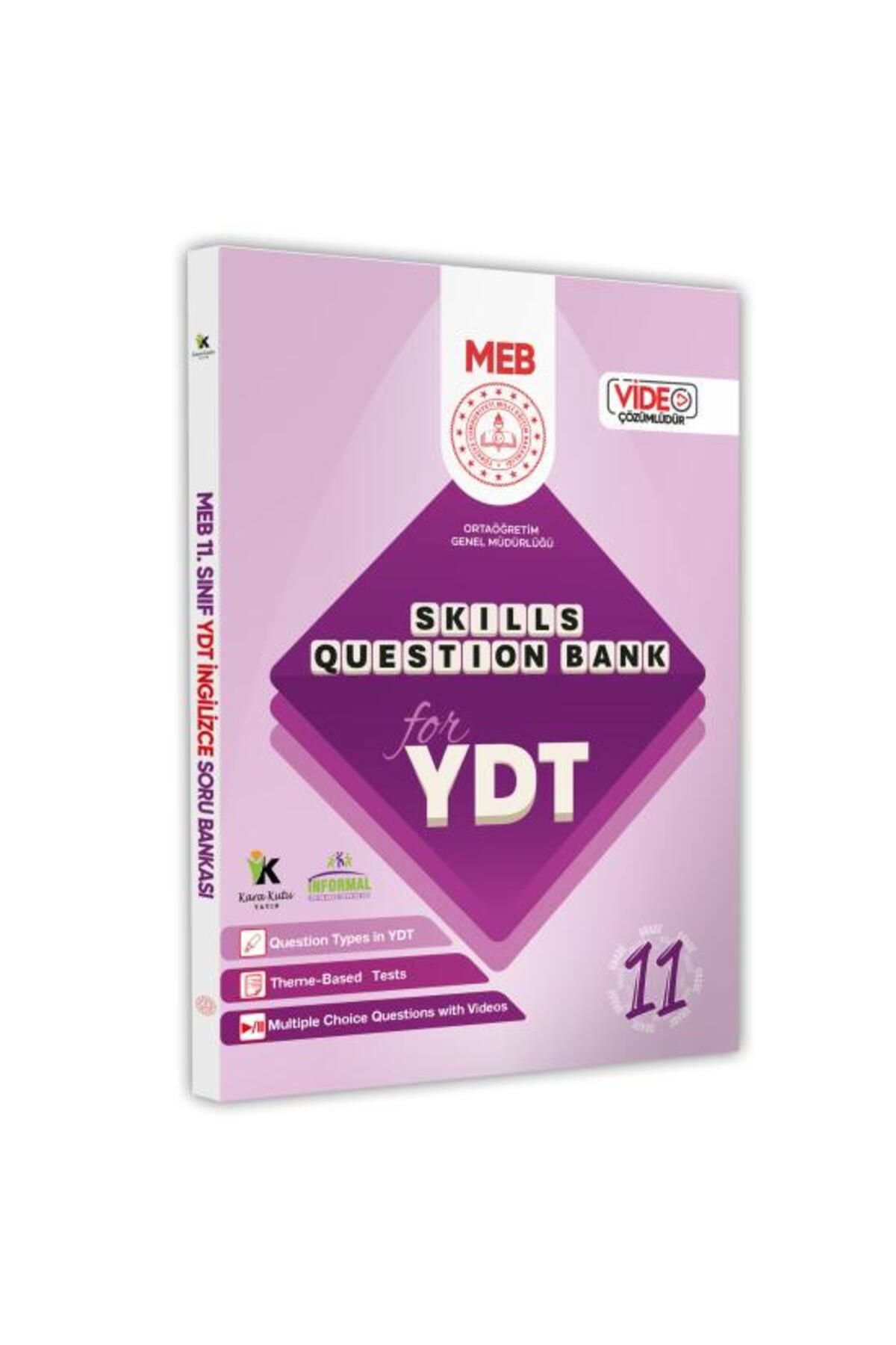 Karakutu Yayınları 2025 YDT MEBİ İngilizce 11.Sınıf Skills Question Bank (Beceri Temelli Soru Bankası) Video Çözümlü
