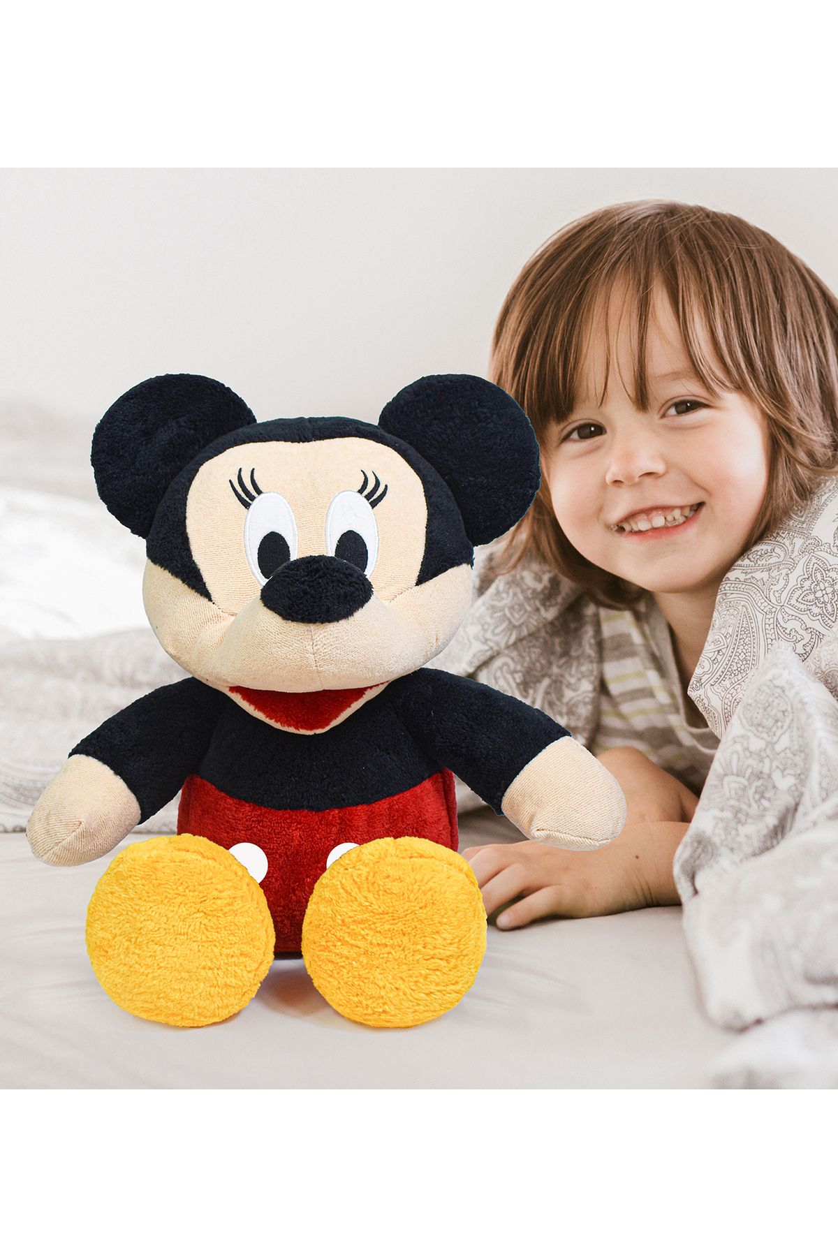 Özgüner Oyuncak Sevimli Mickey Mouse Peluş Oyuncak – 45 cm Kaliteli Tasarım