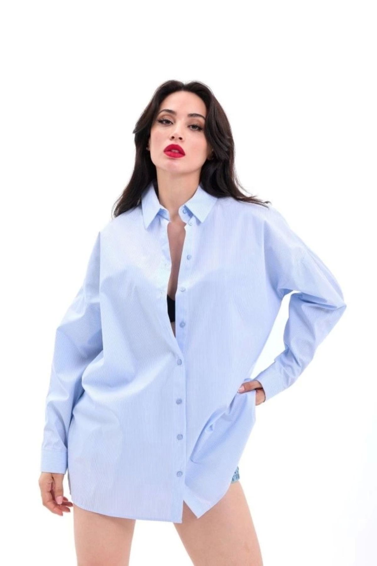 Butik 7448 GÖMLEK-MILAN ÇİZGİLİ