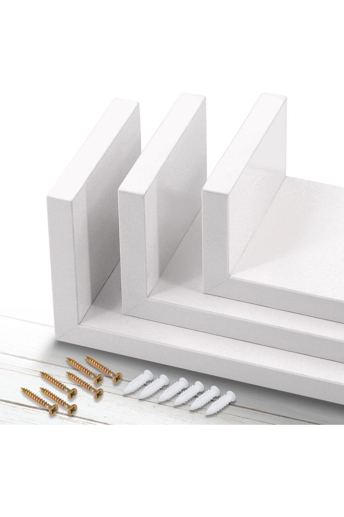 COOYA-Set of 3 U Shaped Shelves,Floating Float,Wall Mount,Display for Small Objects Collectibles Photo 4