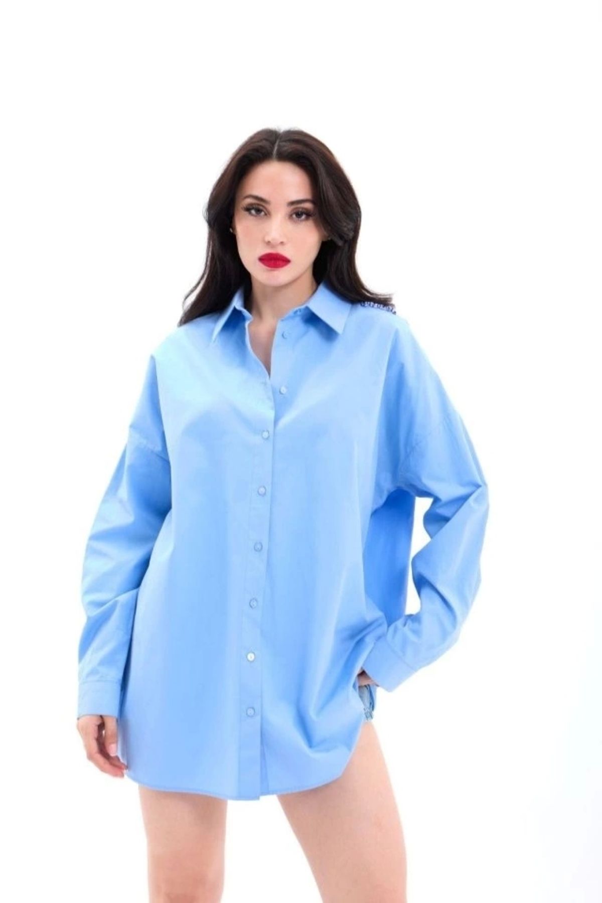Butik 7434 GÖMLEK-KOYU MAVİ