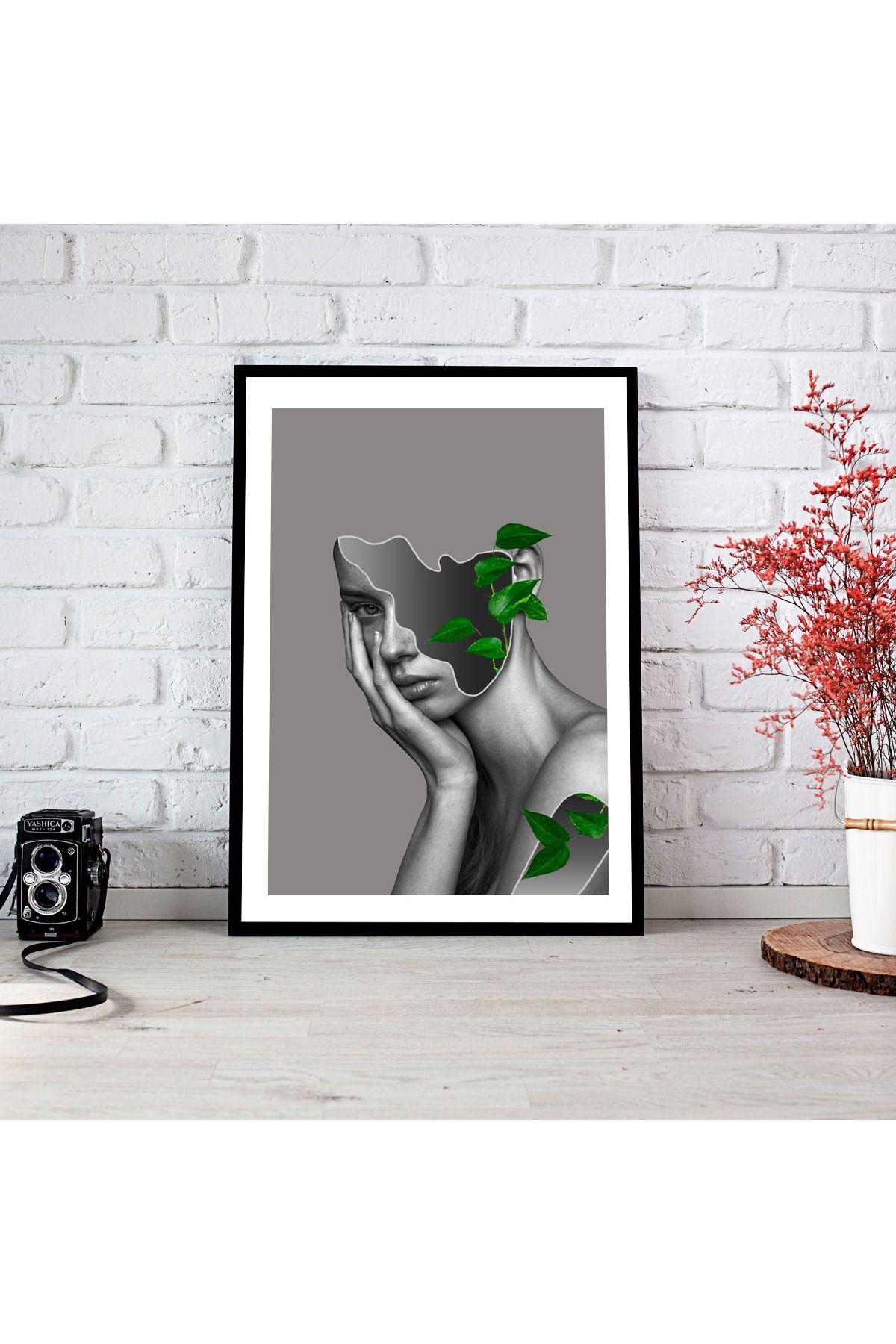 woodsia Çerçeve Görünümlü Çerçevesiz MDF Poster Tablo MDF_TEK1158