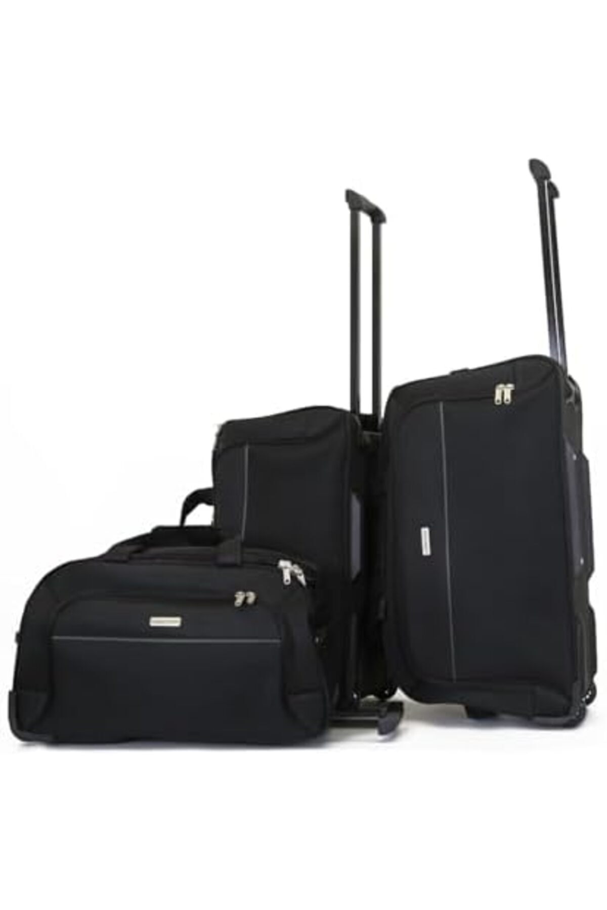 Giordano-3-Piece Duffel Bag Set (S-19, M-21, L-23) - Black 1
