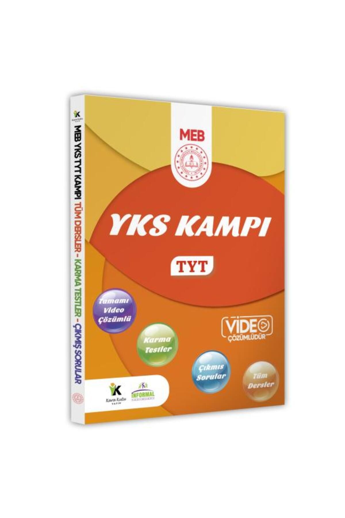 Karakutu Yayınları 2025 YKS-TYT KAMPI MEBİ Tüm Dersler Soru Bankası Video Çözümlü (A4 Kitap Boyutu-Renkli Baskı)