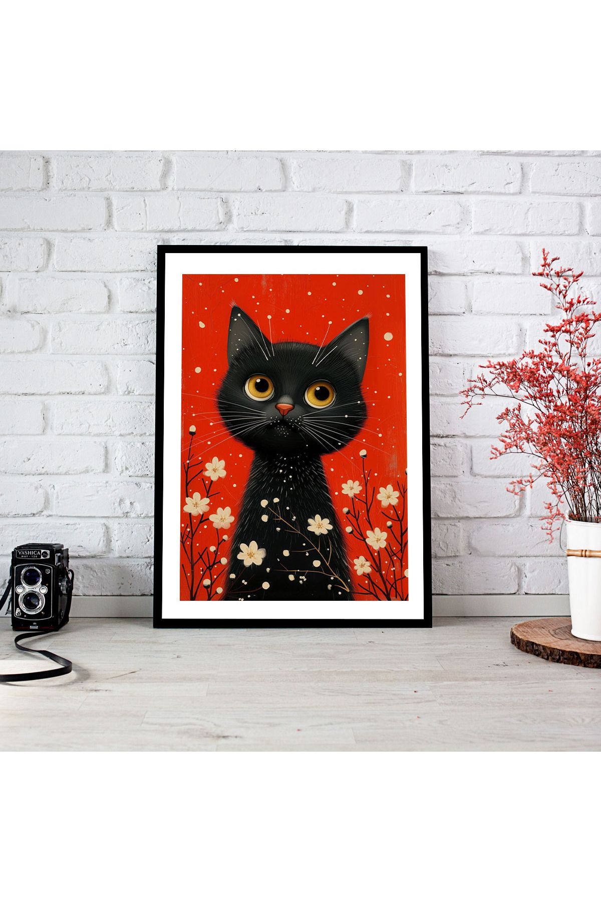 woodsia Çerçeve Görünümlü Çerçevesiz MDF Poster Tablo MDF_TEK1145