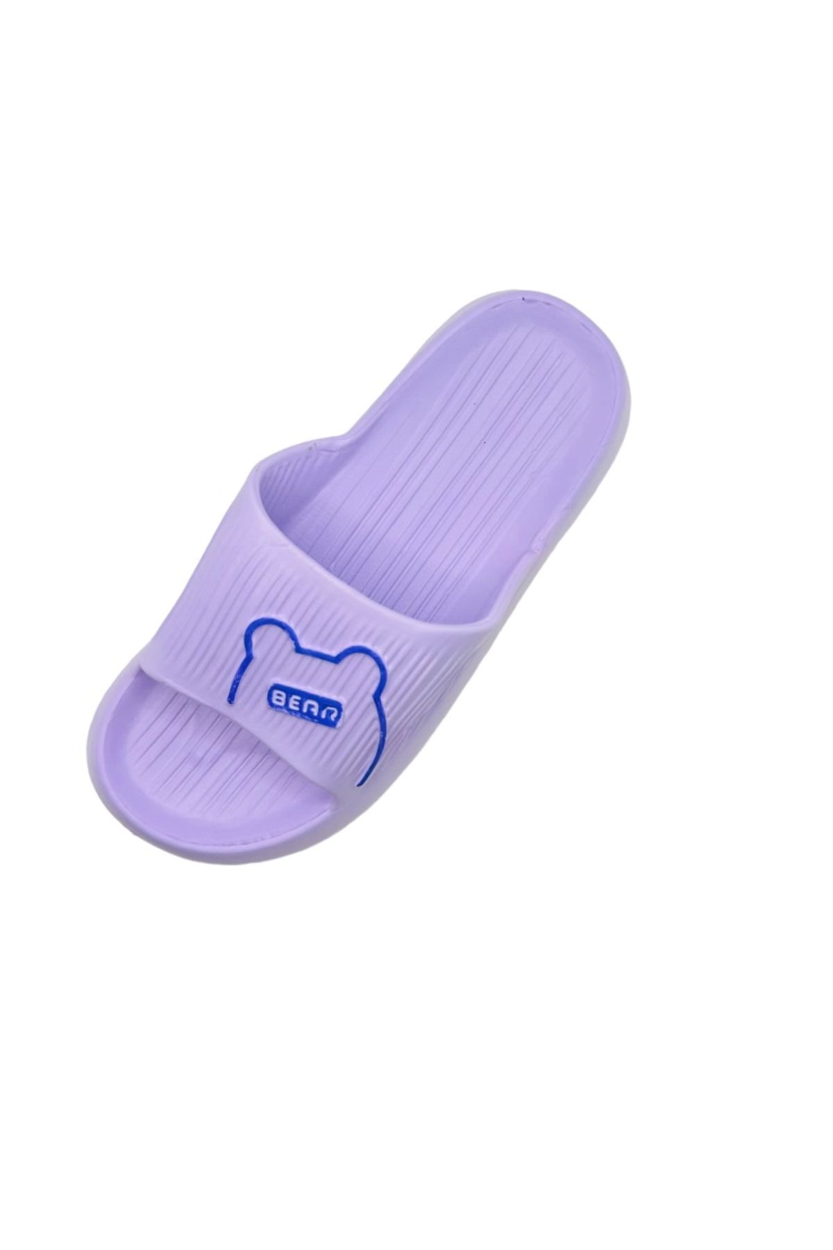 TECOS-Women's Beach or Pool Slippers, Size 40-41, Teddy Bear Print, Purple, 25 Centimeters 5