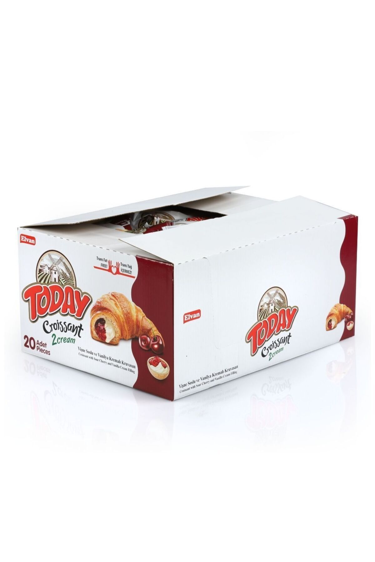 Elvan-Today Croissant with Cherry and Vanilla 40 Gr. 20 Pieces (1 Box) 4