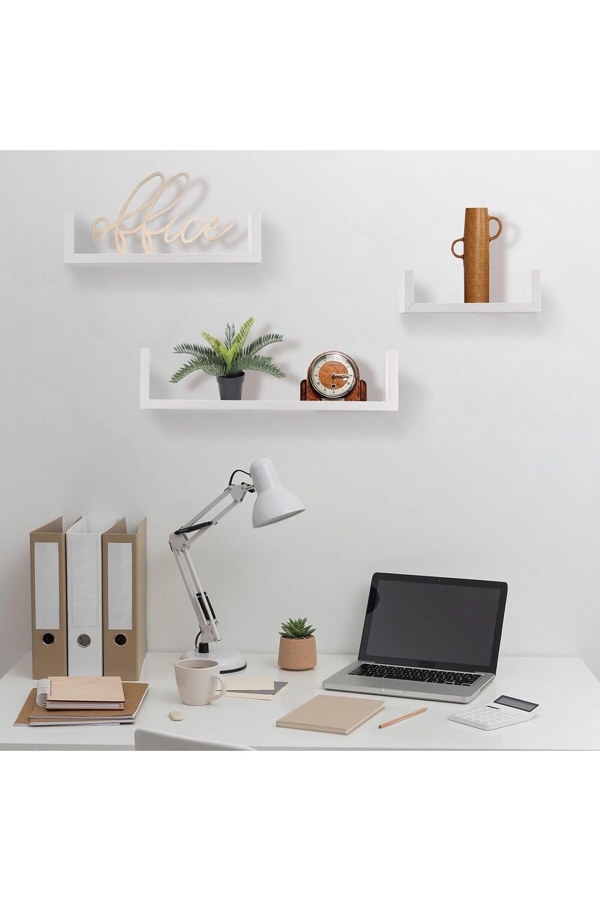 COOYA-Set of 3 U Shaped Shelves,Floating Float,Wall Mount,Display for Small Objects Collectibles Photo 5