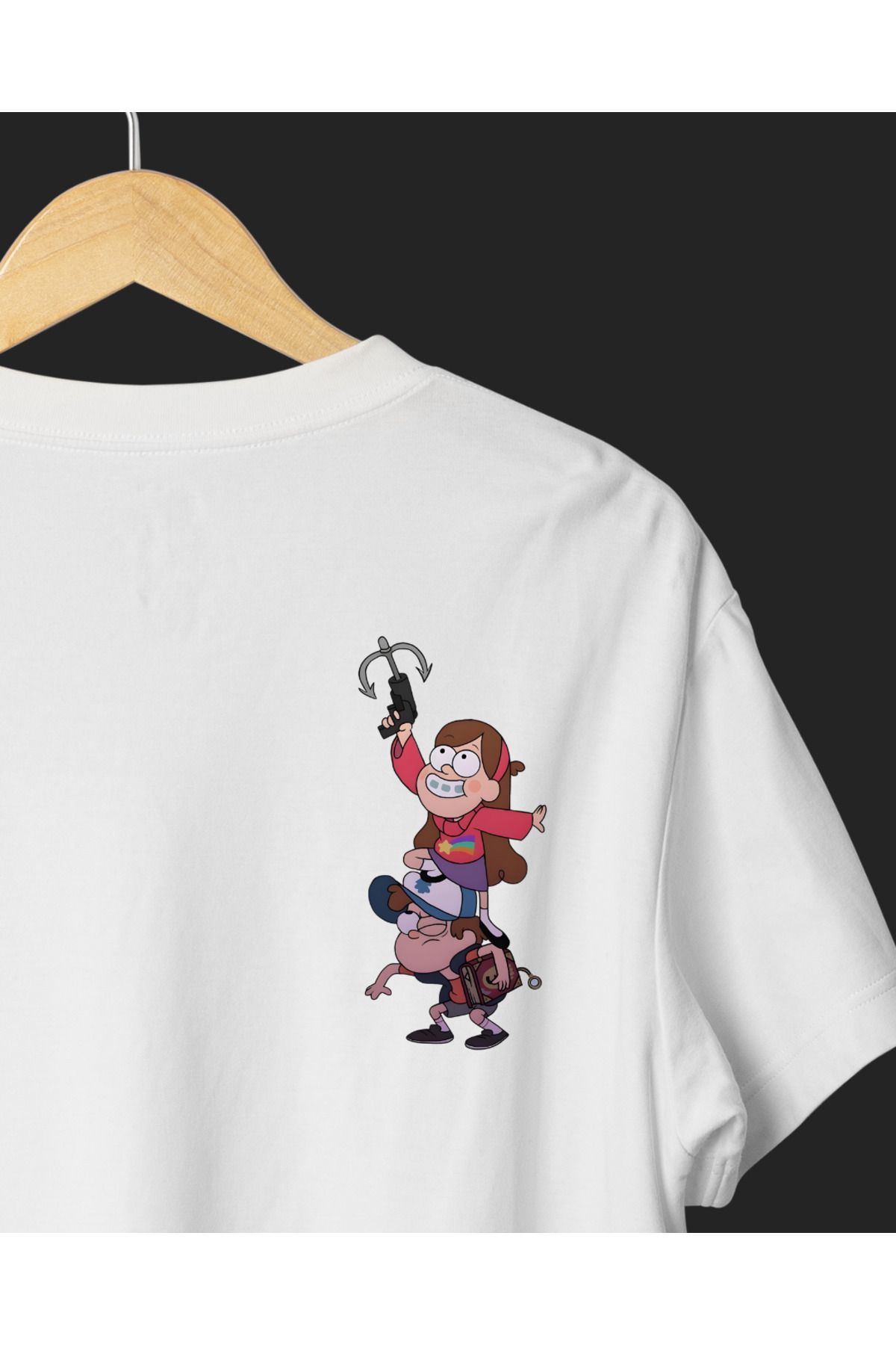 Ebiidesign Esrarengiz Kasaba Mabel ve Dipper Tasarımlı Baskılı T-Shirt