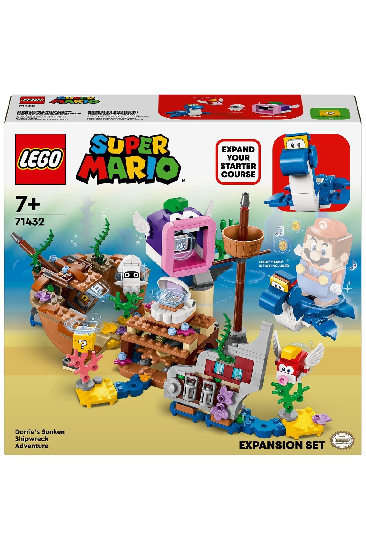 مجموعهٔ الحاقی ماجراجویی کشتی غرق‌شدهٔ سوپر ماریو دورریز ۷۱۴۳۲، ۵۰۰ تکه