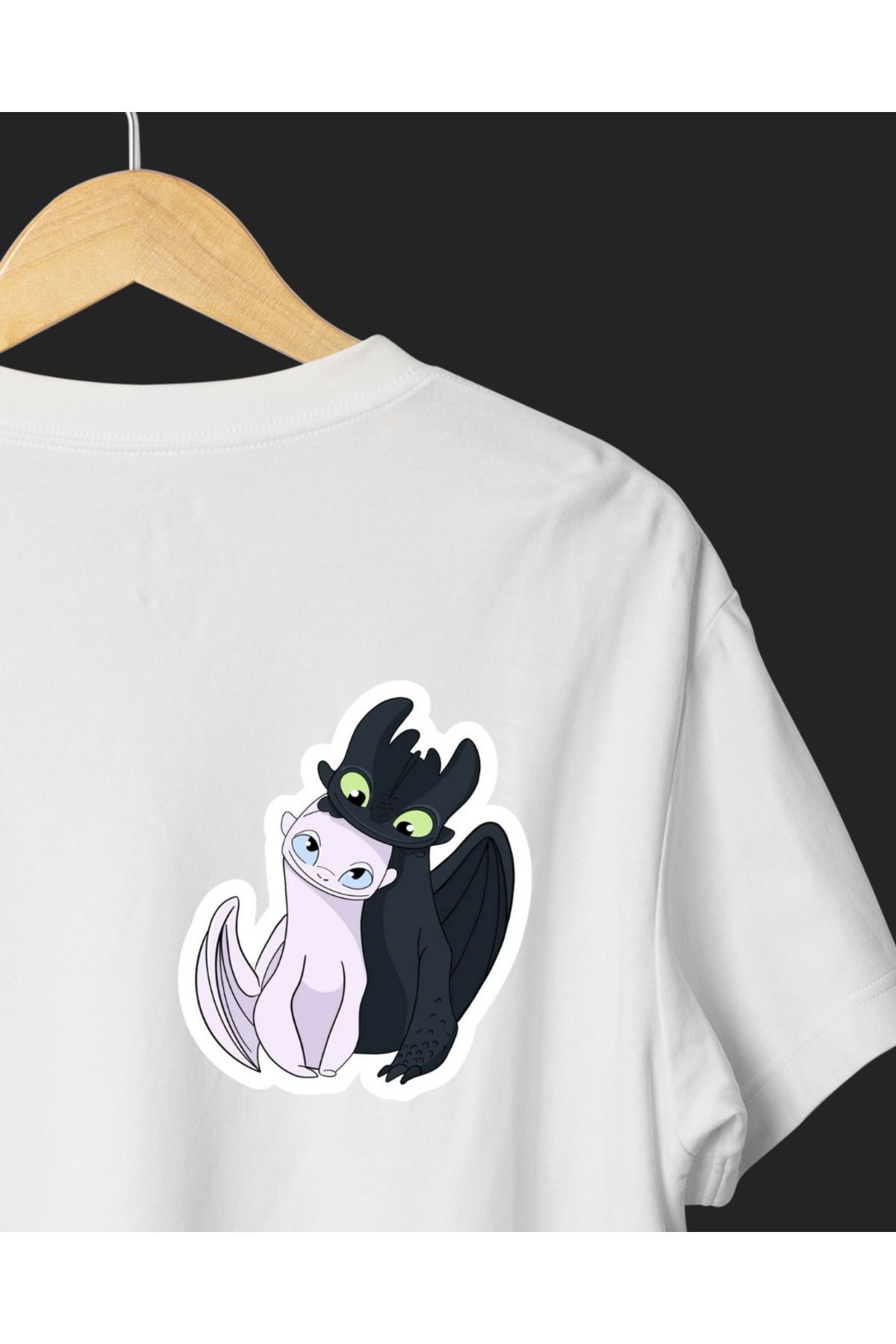 Ebiidesign Dişsiz ve Işığın Öfkesi Tasarımlı Baskılı T-Shirt