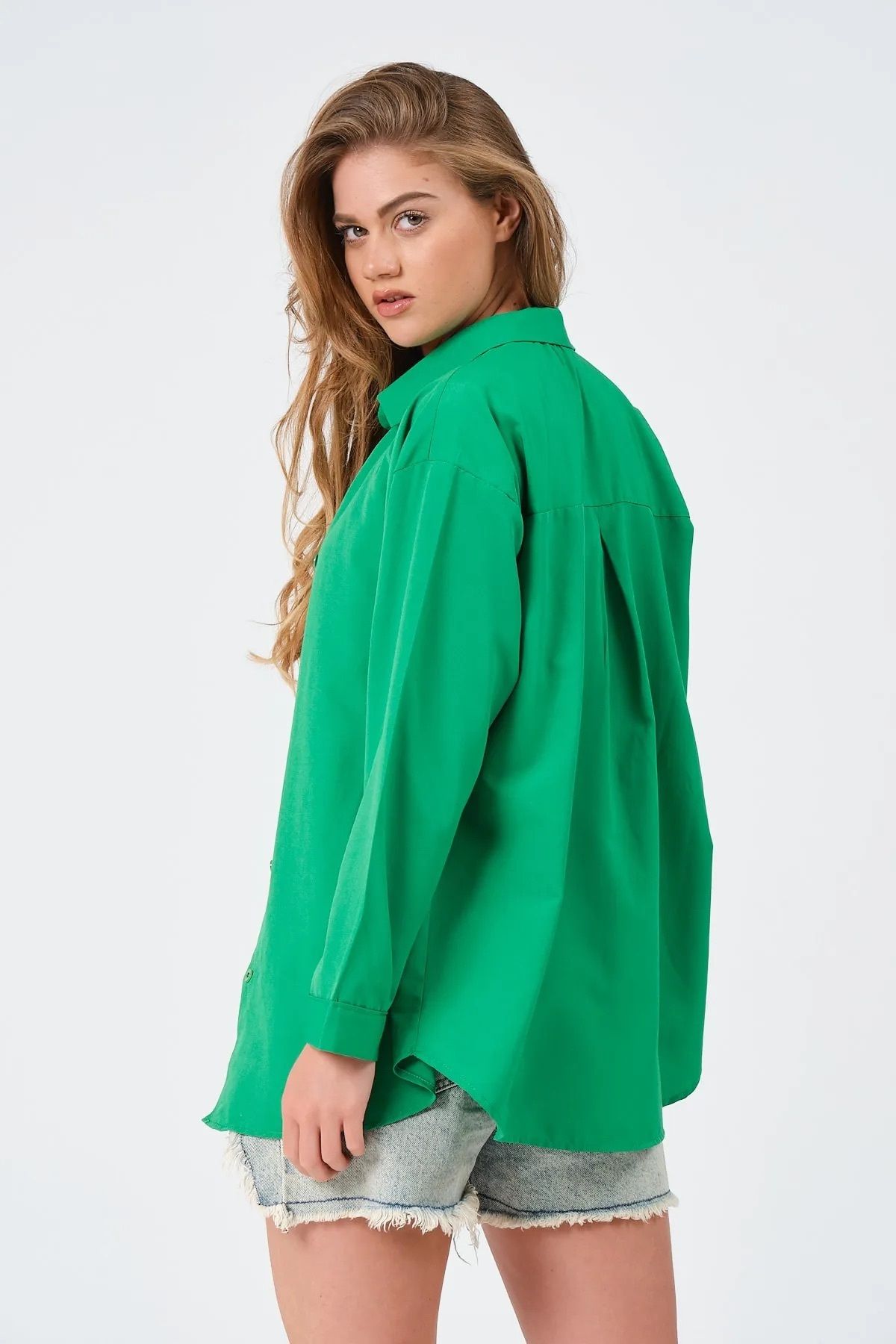 Le Touche Kadın Oversize Uzun Gömlek