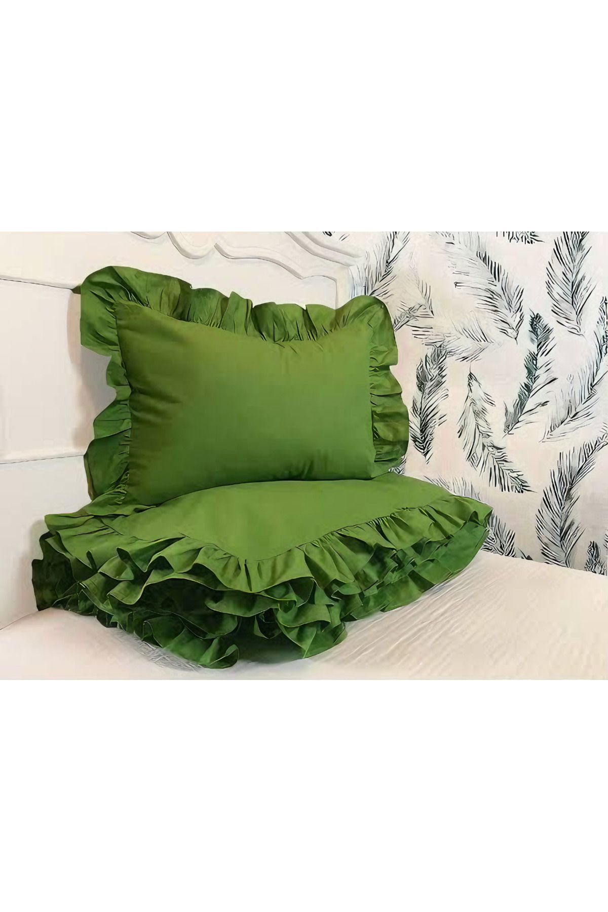 Home Fırfırlı çift kişilik nevresim takımı