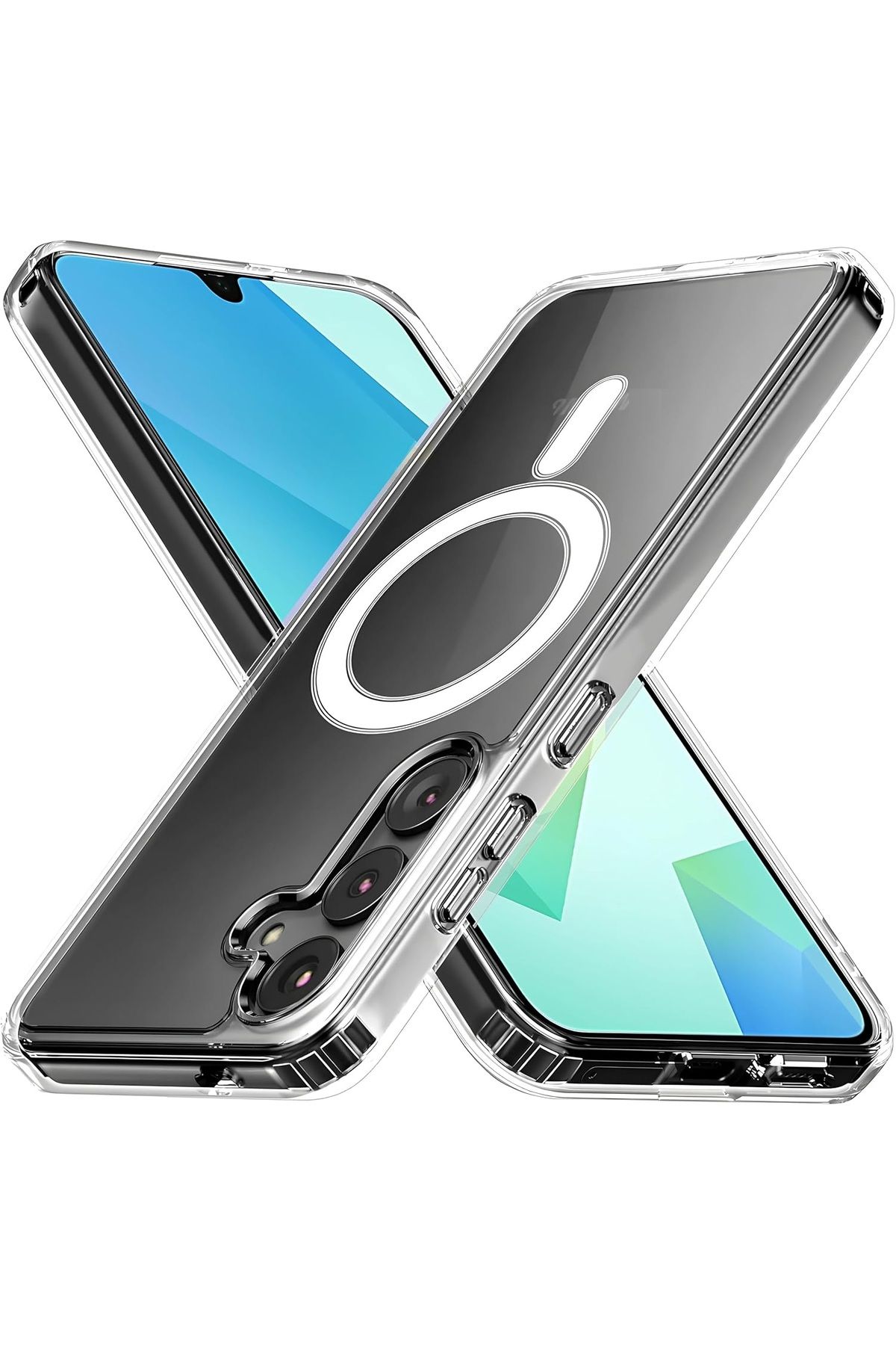 EVAX (MAGSAFE) Samsung Galaxy A16 Uyumlu MagSafe Wireless Özellikli Şeffaf Kılıf