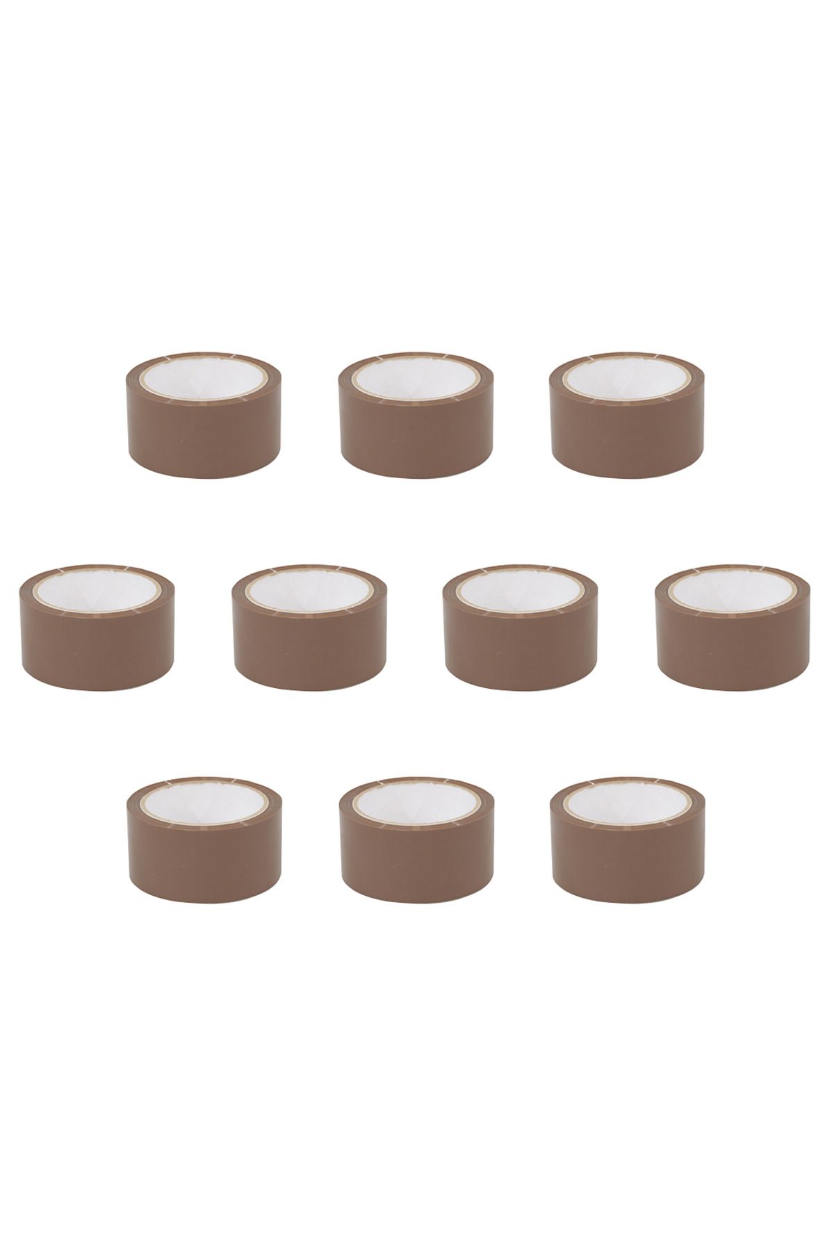 Ella Home Set X10 Bandă Adezivă Scotch, 4,8 Cm X 50 M, Maro - One Size