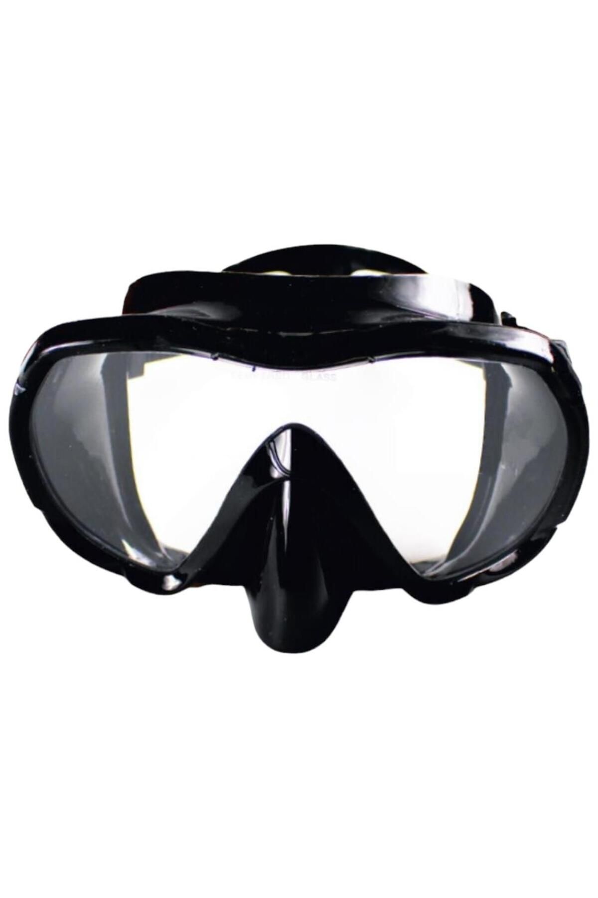 Angoravi Siyah Silikon Tek Maske Tempered