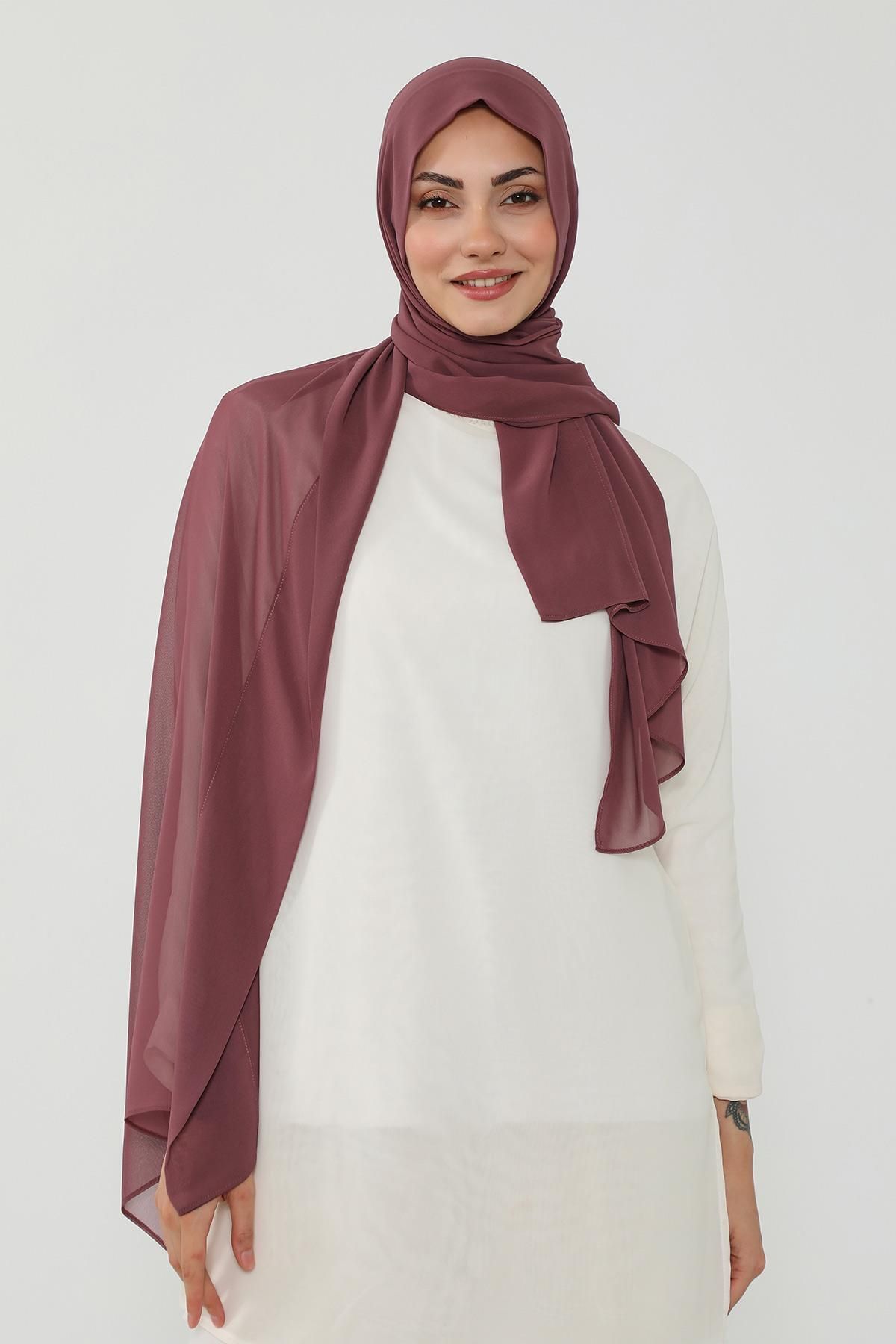 Aisha's Design Penye İç Boneli Pratik Şifon Şal,PS-51
