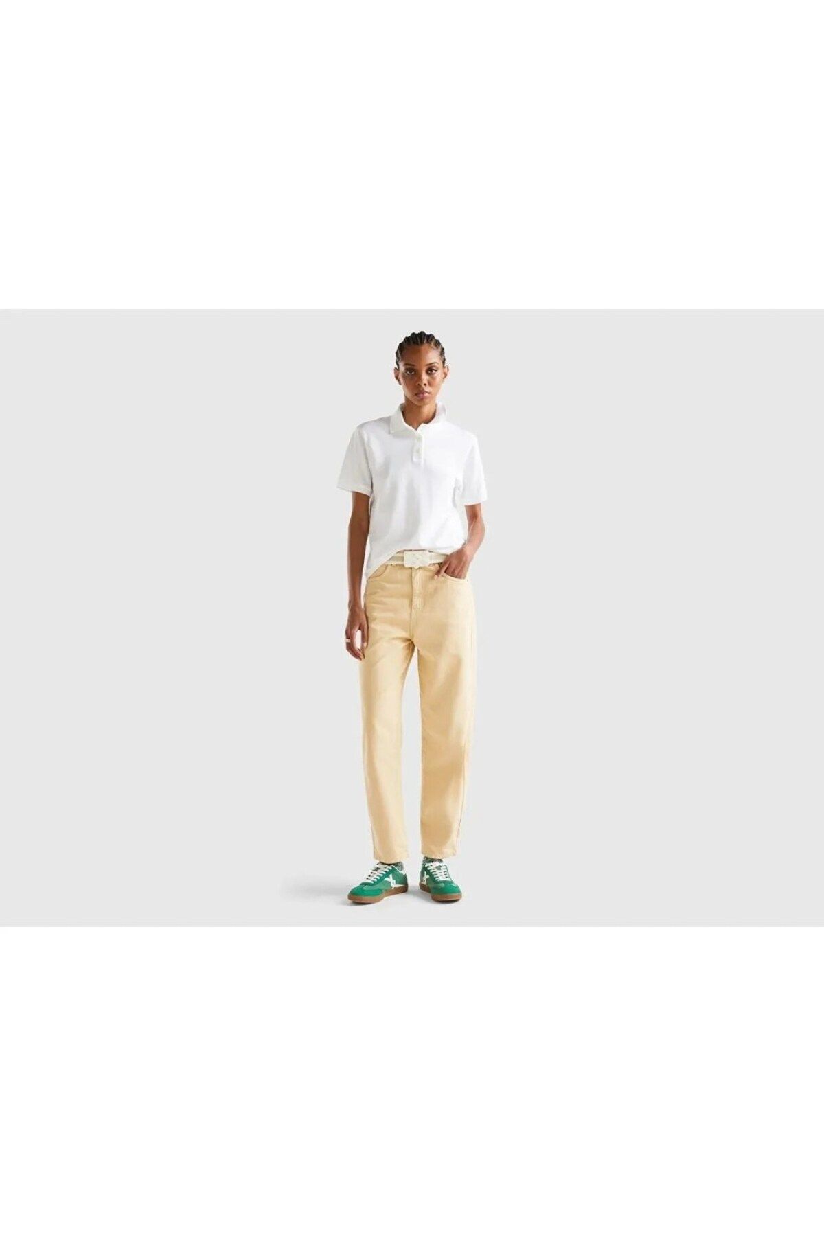 United Colors of Benetton Benetton Kadın Polo Yaka T-Shirt 3WG9D300K-24Y