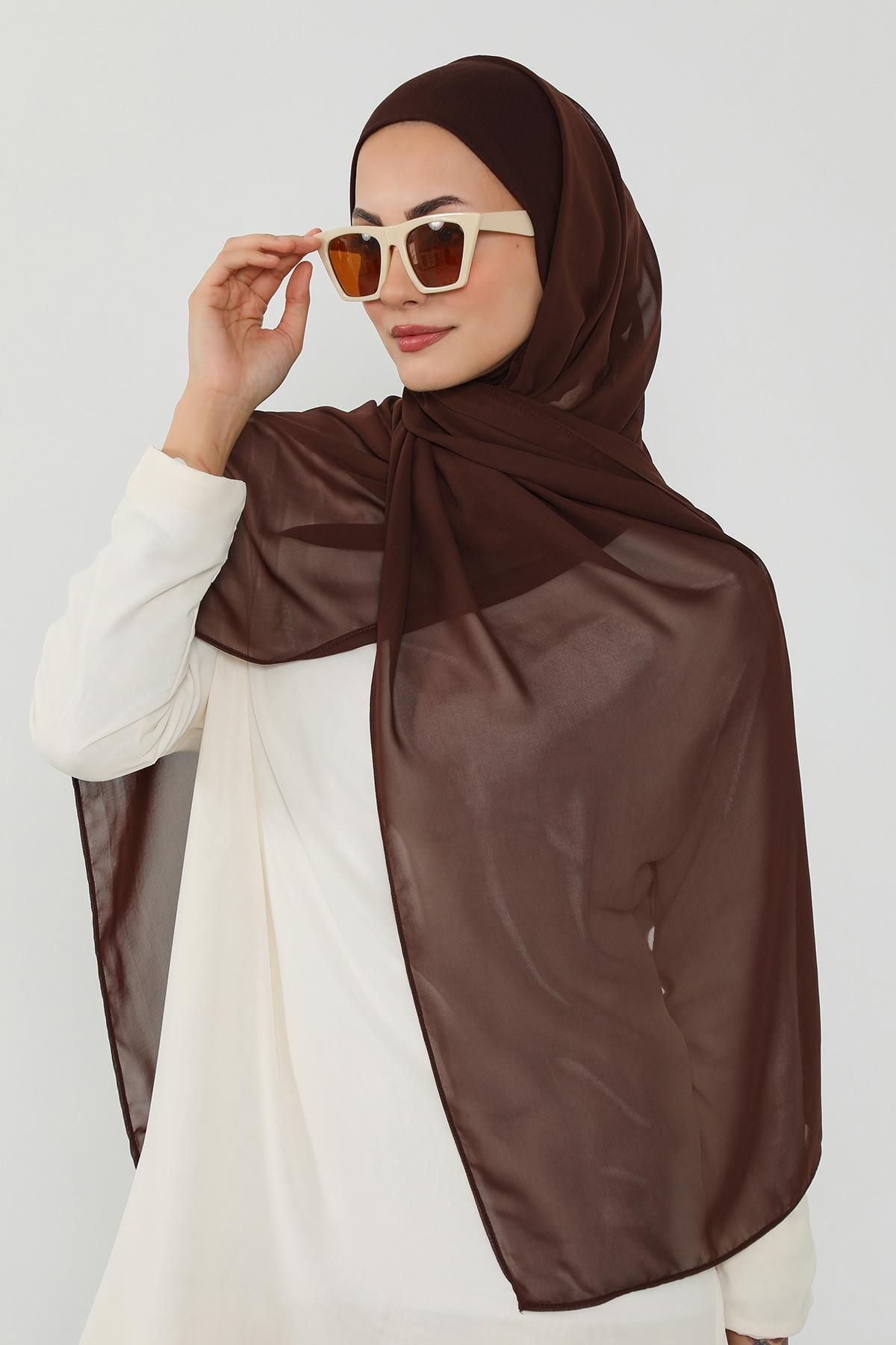 Aisha's Design Penye İç Boneli Pratik Şifon Şal,PS-53