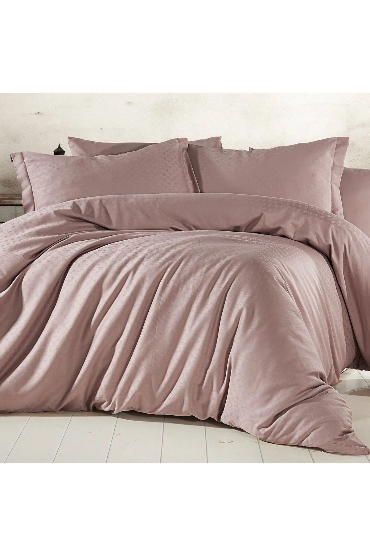 ELLE HOME Jacquard Çift Kişilik Nevresim Takımı - Lila