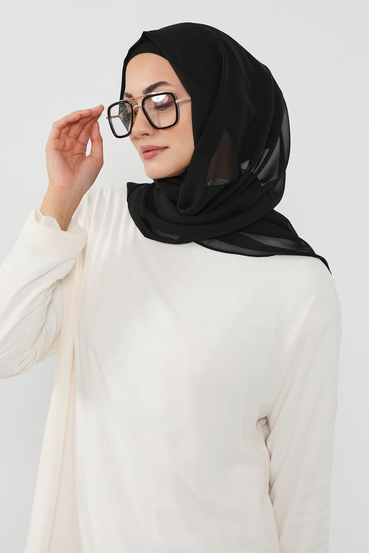 Aisha's Design Penye İç Boneli Pratik Şifon Şal,PS-48