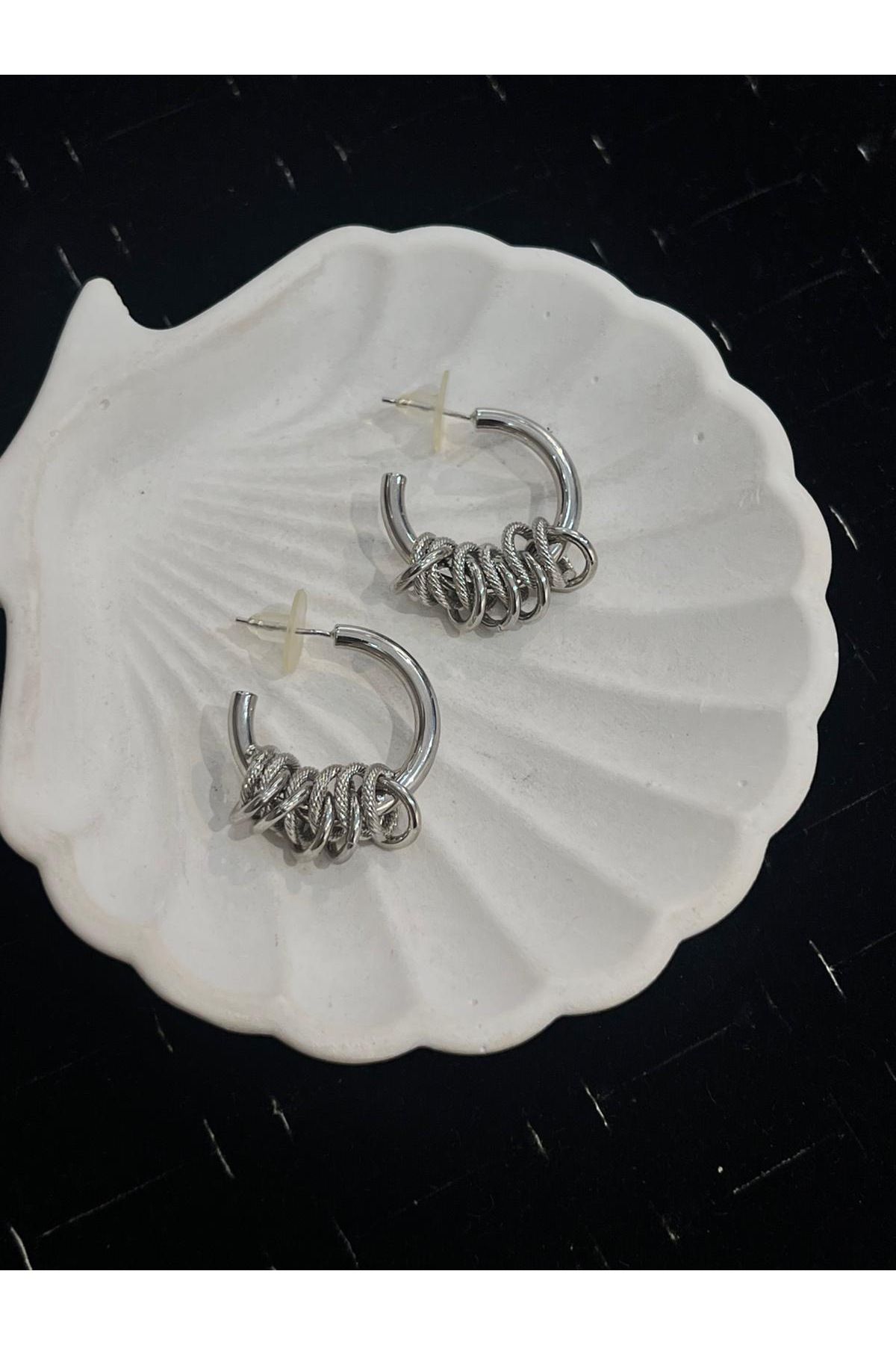 shop Mini Halka Sallantılı Halka Küpe