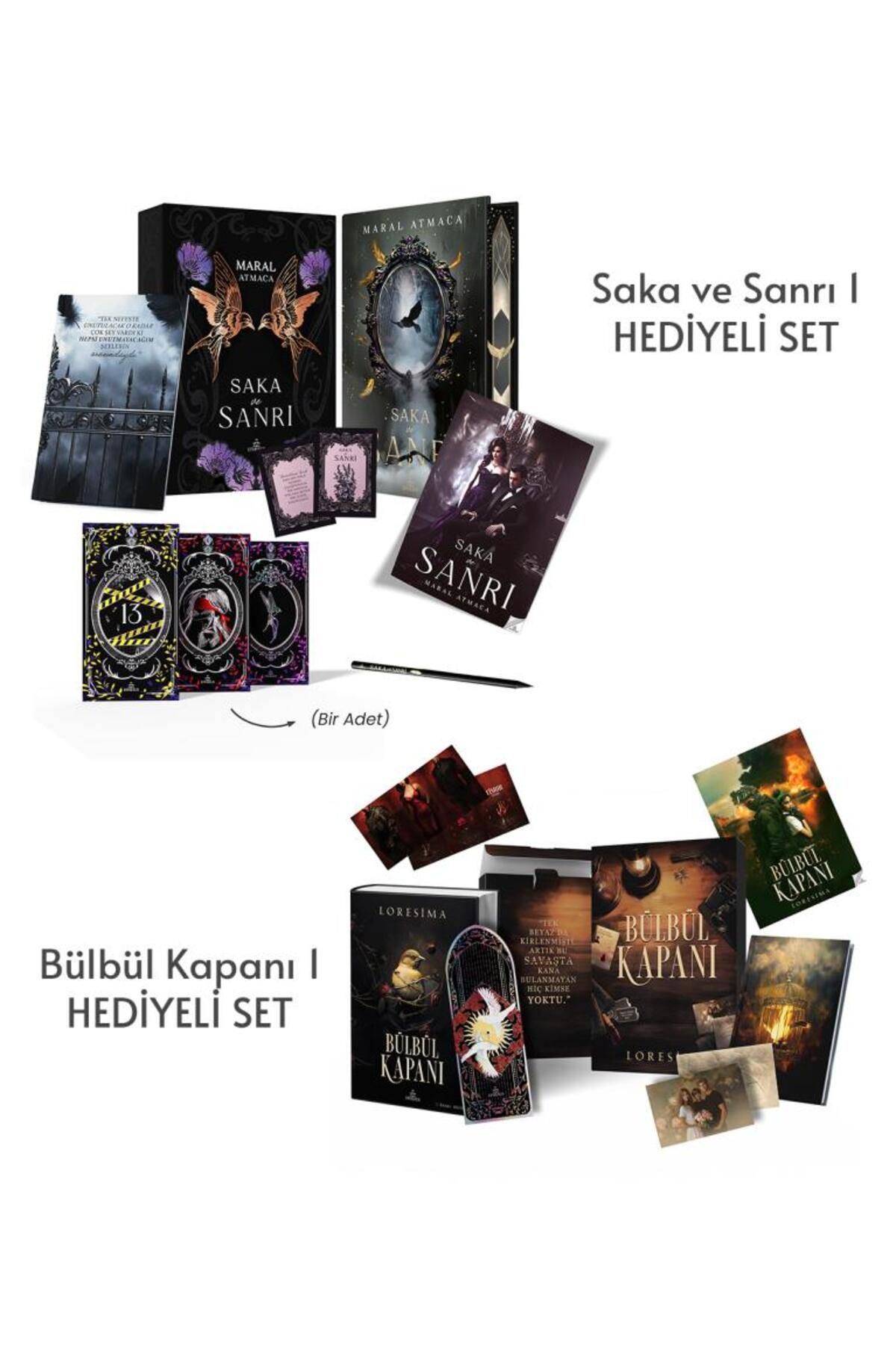 Ephesus Yayınları Saka ve Sanrı 1 - Bülbül Kapanı 1 Hediyeli Özel Kutulu 2'li Set