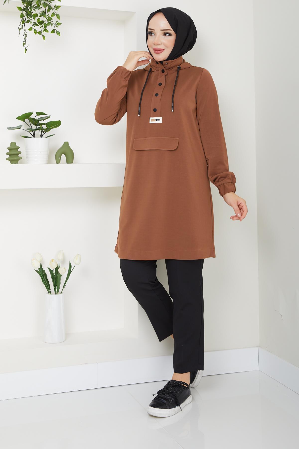 Doque-Seasonal Women's Tunic Hooded 61013Y 1