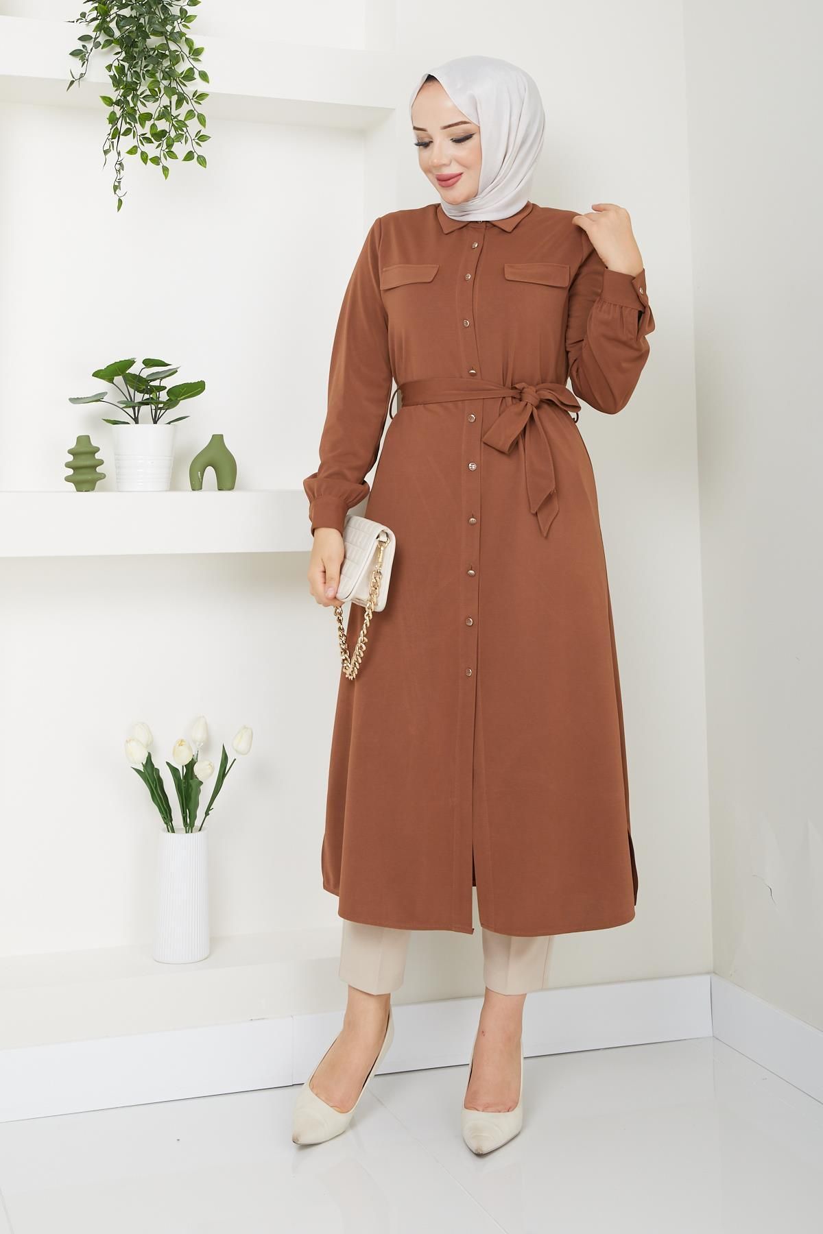 Doque-Seasonal Hijab Tunic - Giyçık Cap, Model 61028 6