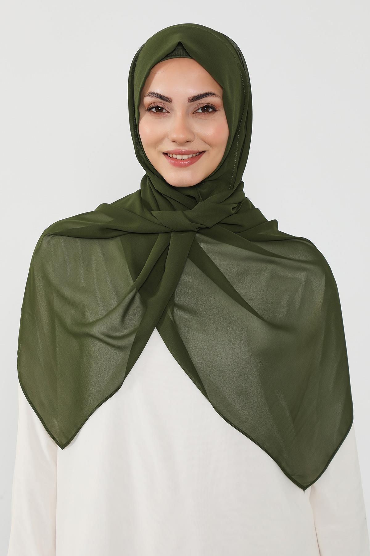 Aisha's Design Penye İç Boneli Pratik Şifon Şal,PS-48