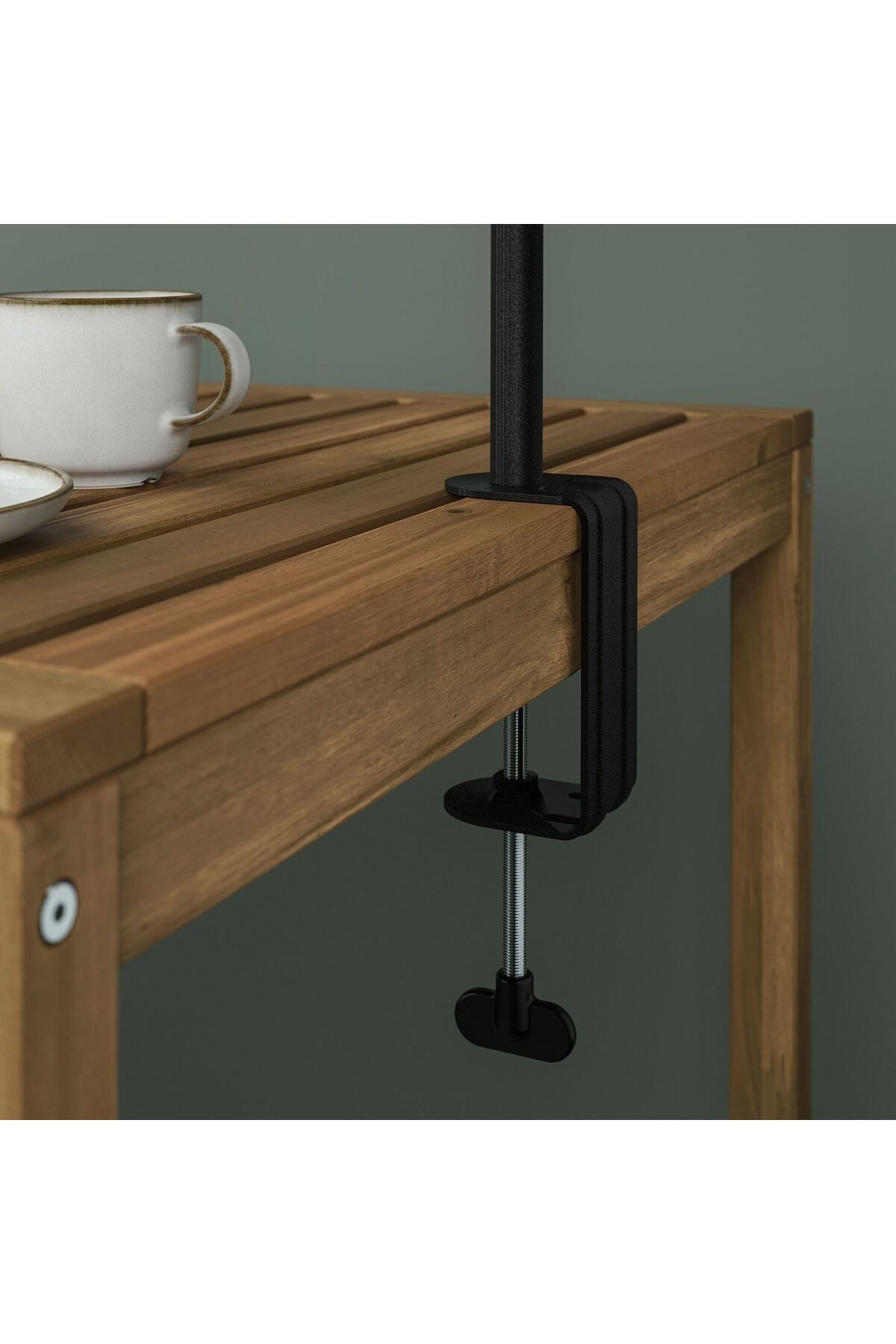 IKEA masa için dekorasyon çubuğu, siyah, 115/235x116 cm