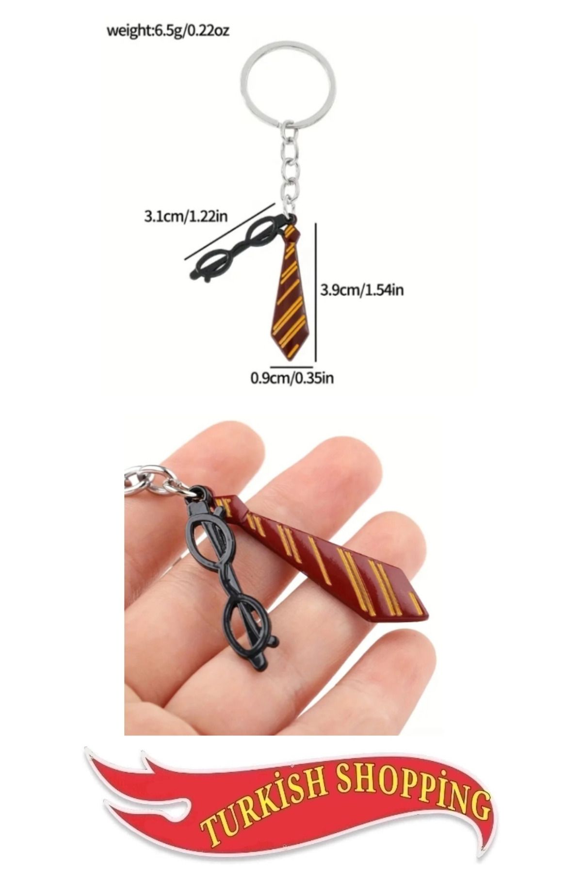shop Metal Sihirli Kravat Gözlük Anahtarlık