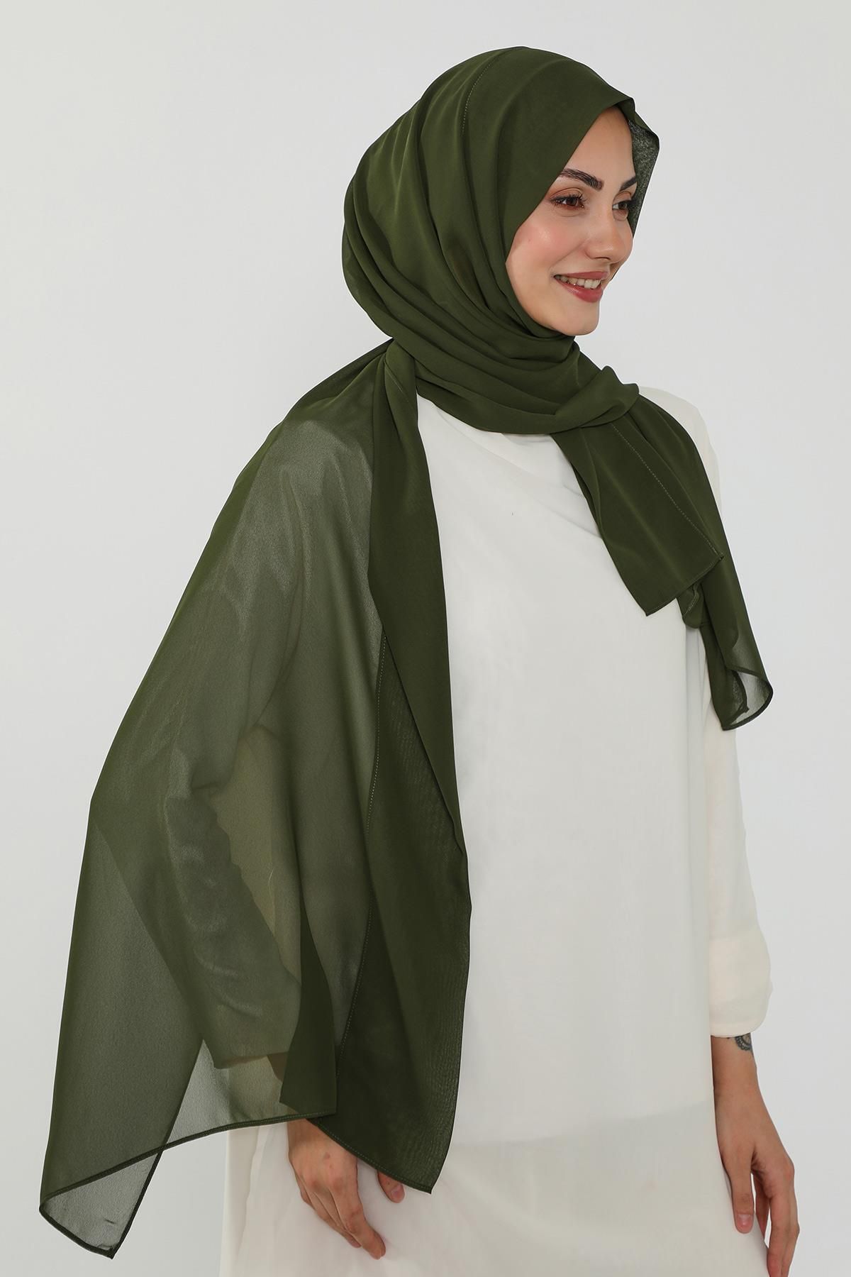 Aisha's Design Penye İç Boneli Pratik Şifon Şal,PS-51