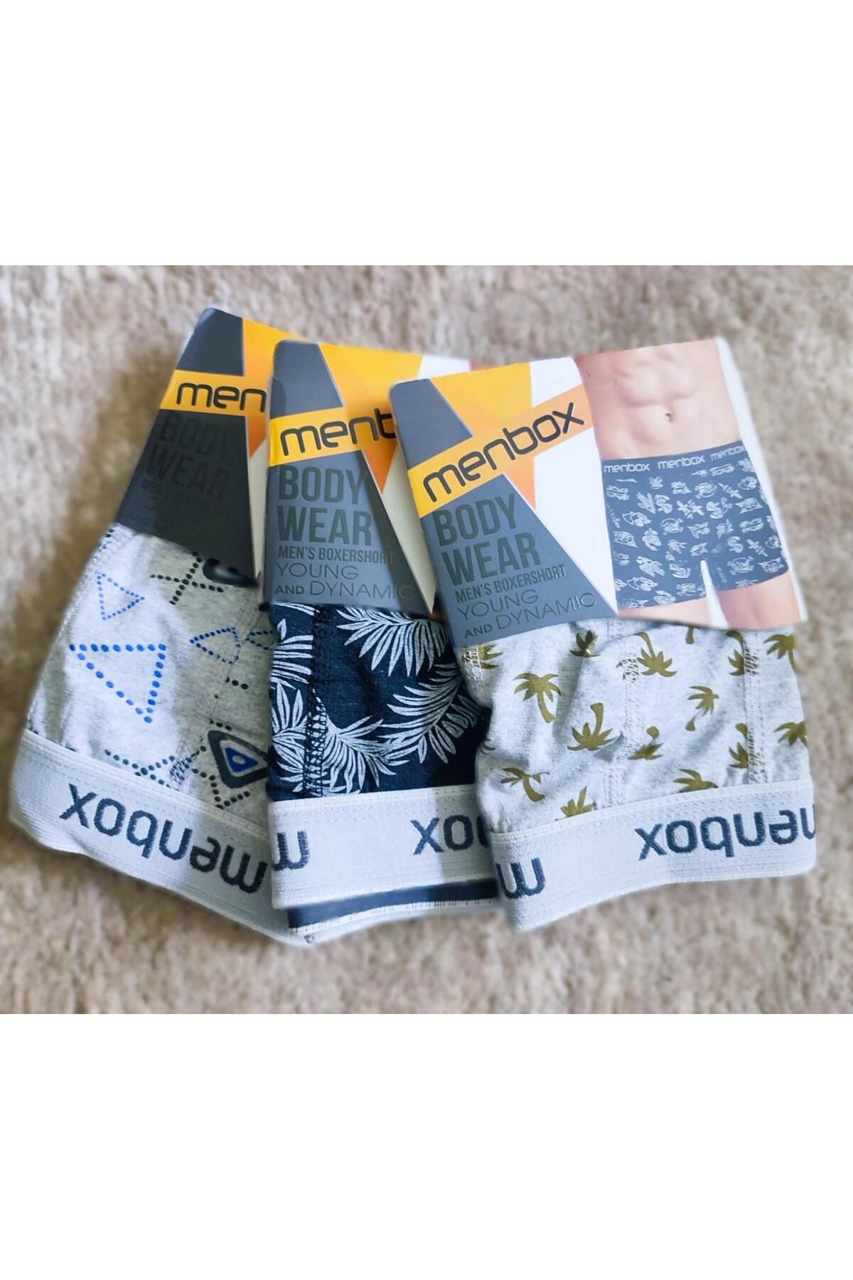 MENBOX 3 'lü erkek Boxer