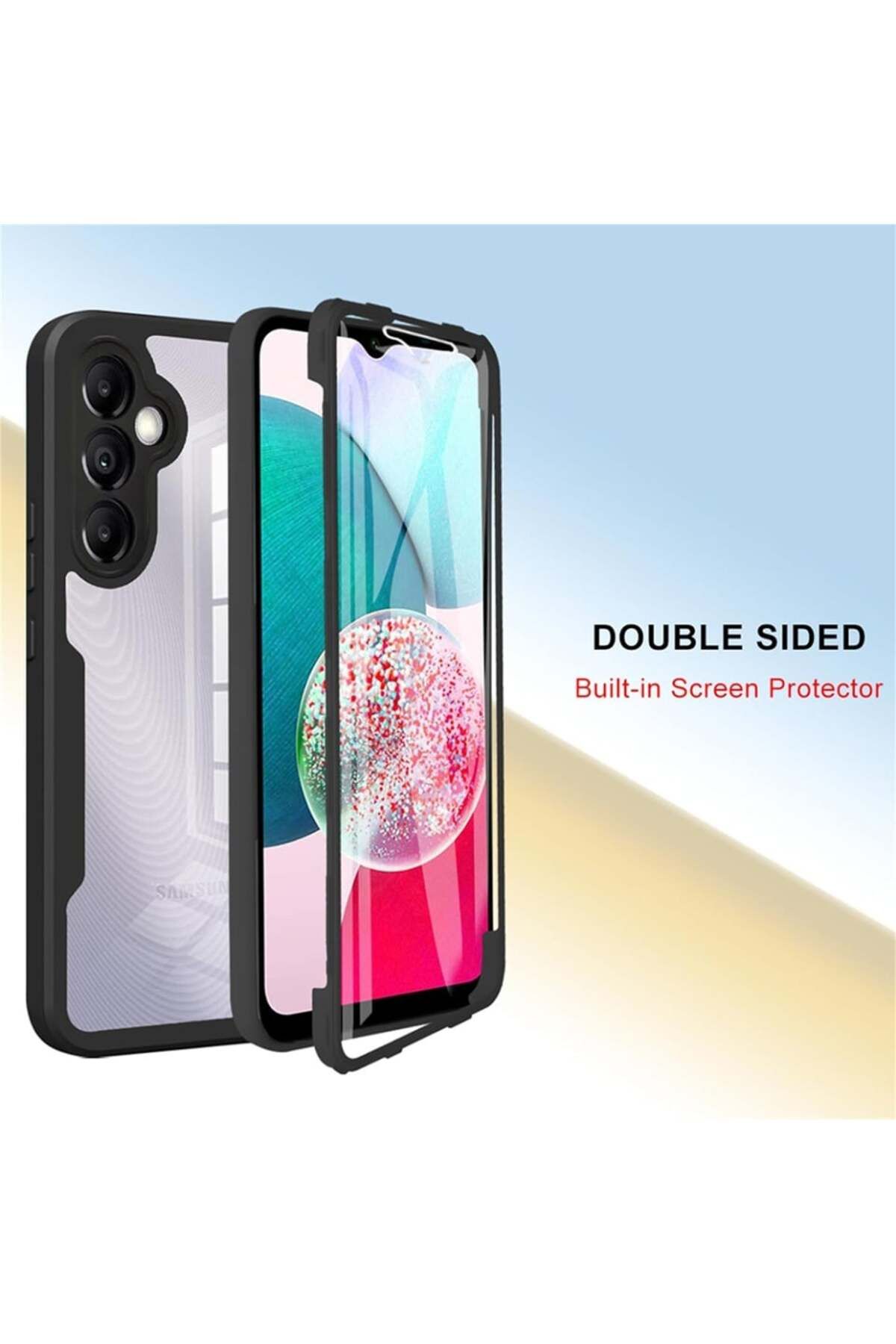 SKYDDAR INNOVATION-Husă + protecție ecran pentru Samsung Galaxy A25, [Pachet 360°] ColorVerse, roz, set cu autocolant 7