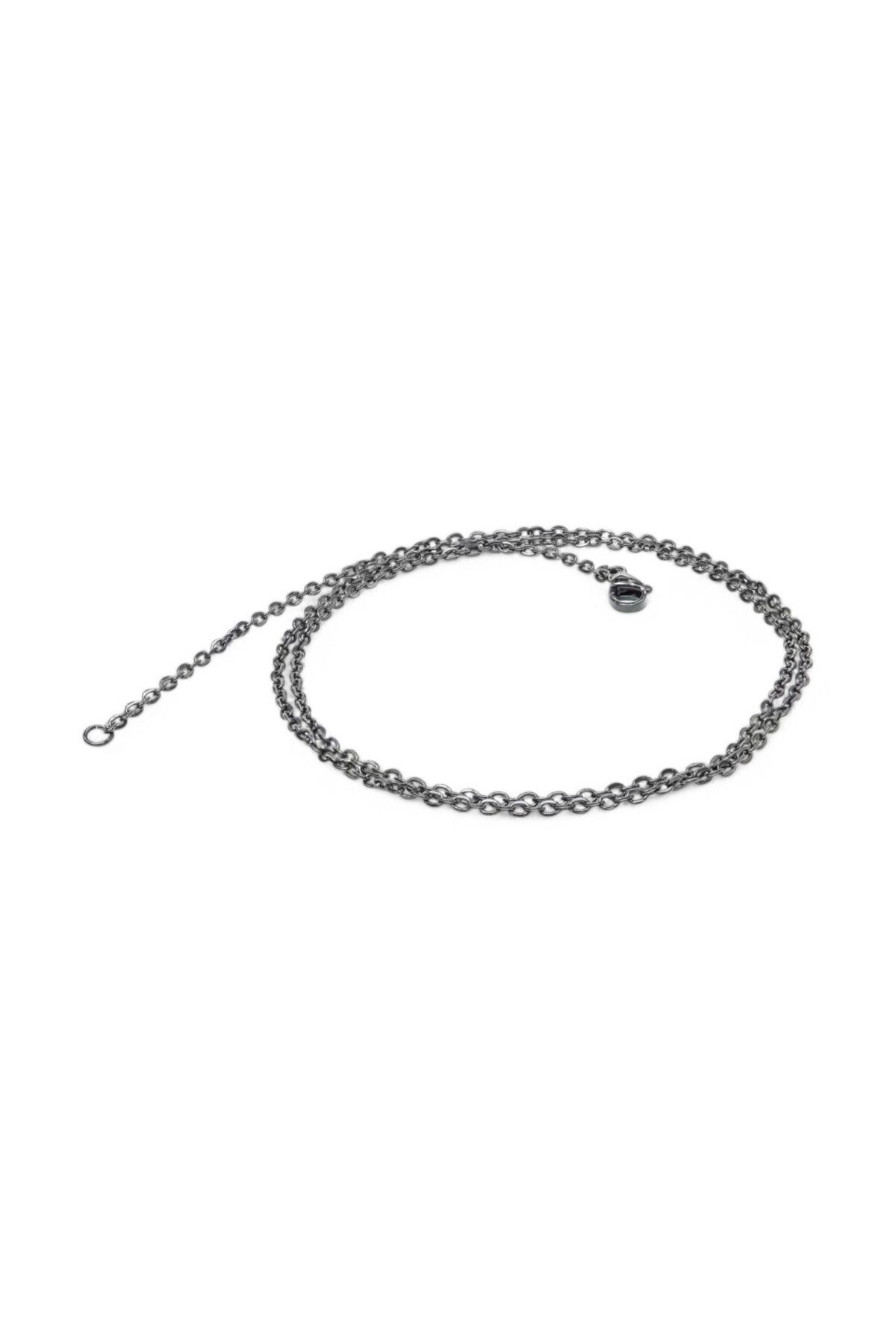 Caseras Minik Boy Siyah Çelik Zincir Kolye 0.5Mm CSR1180288