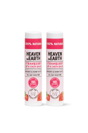 Heaven on Earth %100 Doğal Organik Renkli Çilekli Nemlendirici Besleyici Duda...