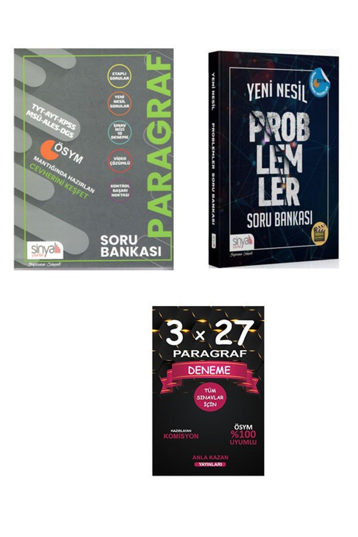 Anla Kazan Yayınları Sinyal Yayınları Yeni Nesil Paragraf+Problem Soru Bankası+AnlaKazan Deneme