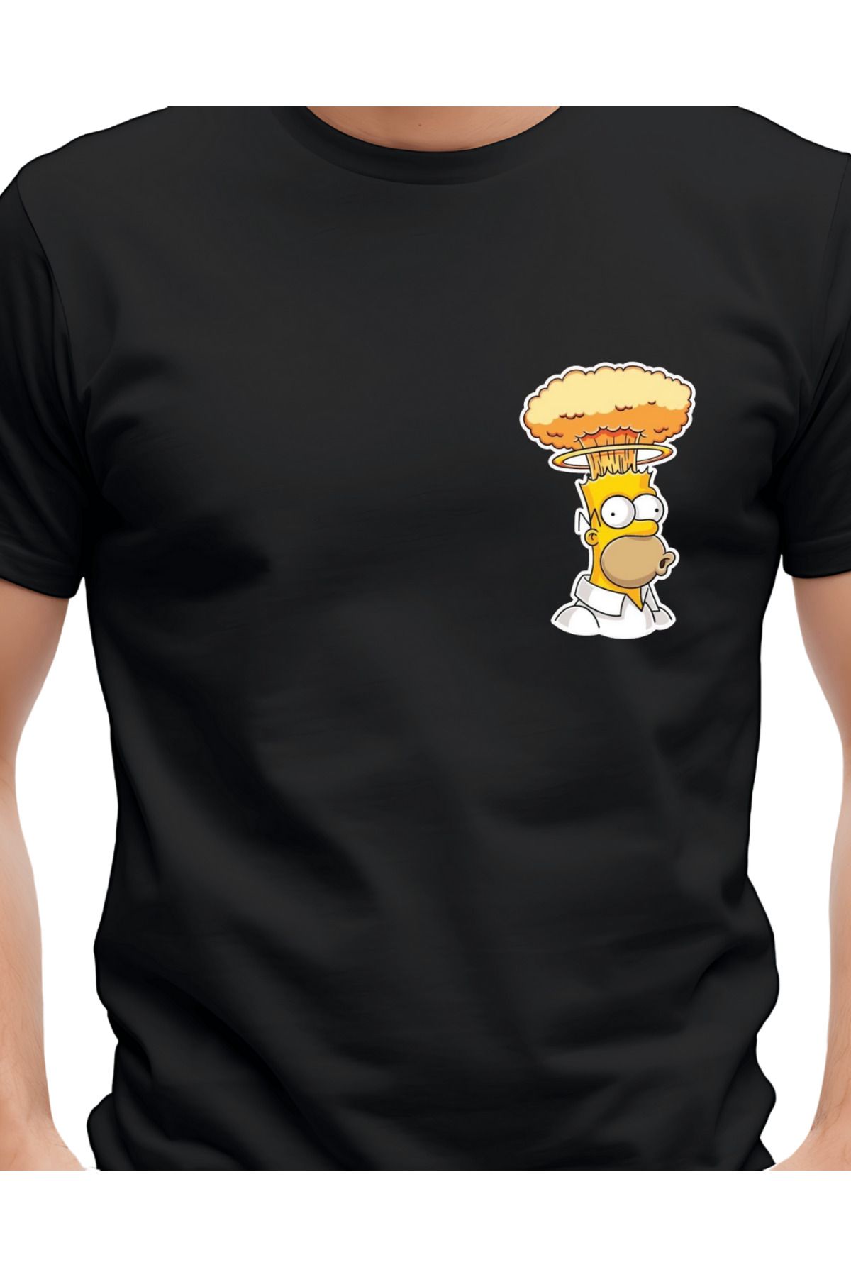 Ebiidesign Homer Simpson Tasarımlı Baskılı T-Shirt