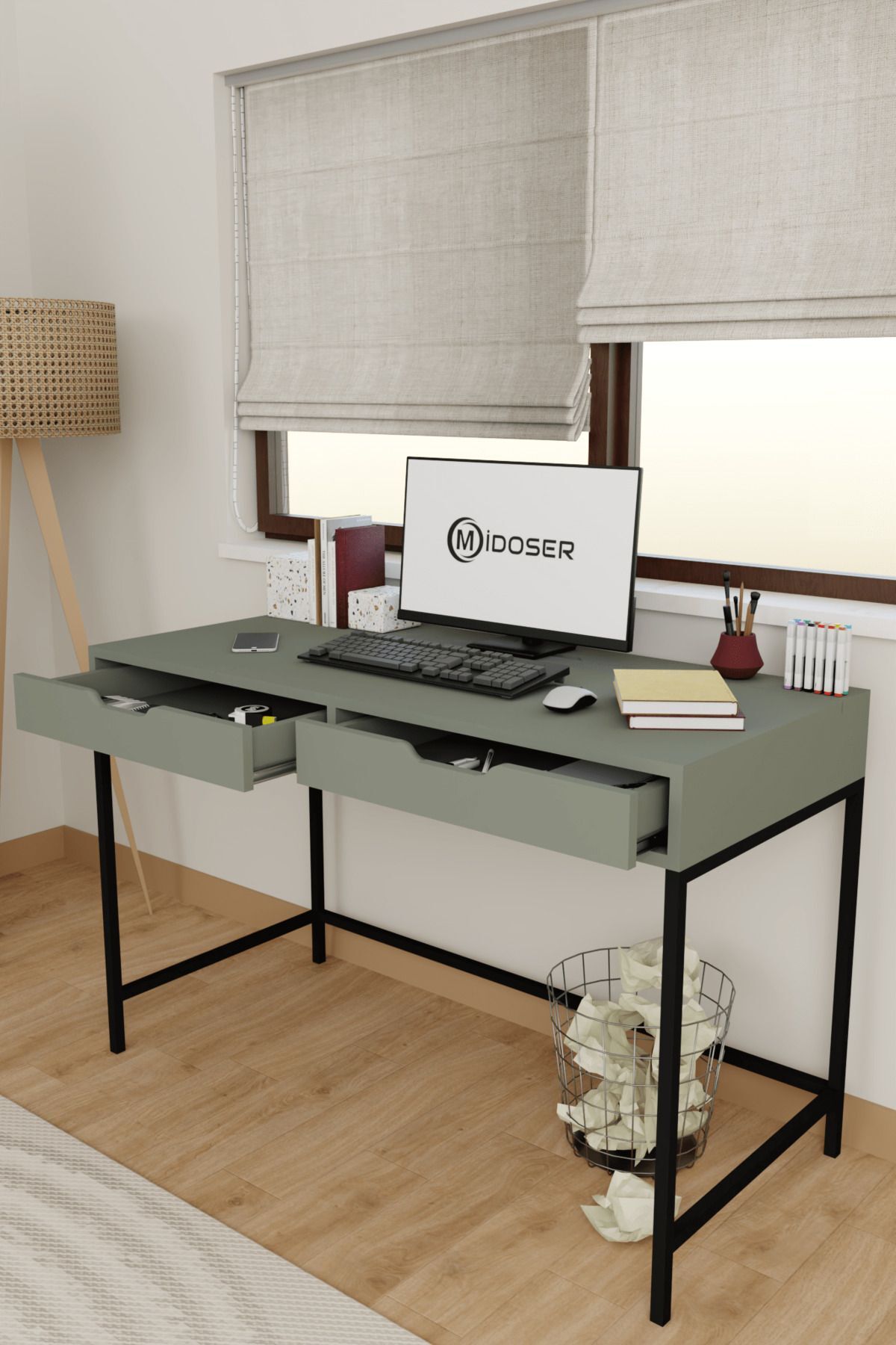Masumiページ midoser Çalışma Masası - Yeşil - Fiyatı, Yorumları