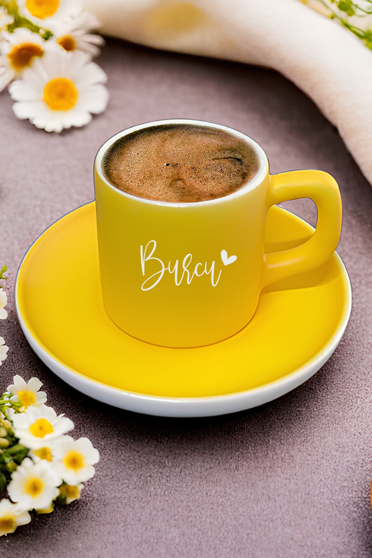 HEDİYEDİYE Kişiye Özel İsimli Kahve Fincanı