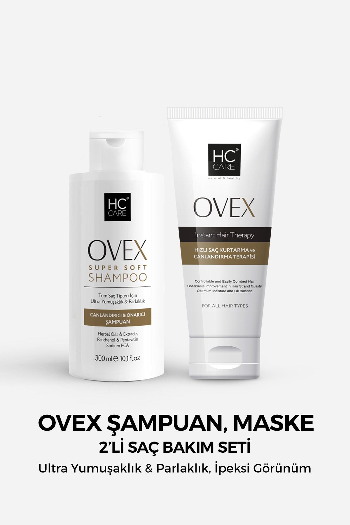 HC Ovex Şampuan, Ovex Maske 2'li Saç Bakım Seti